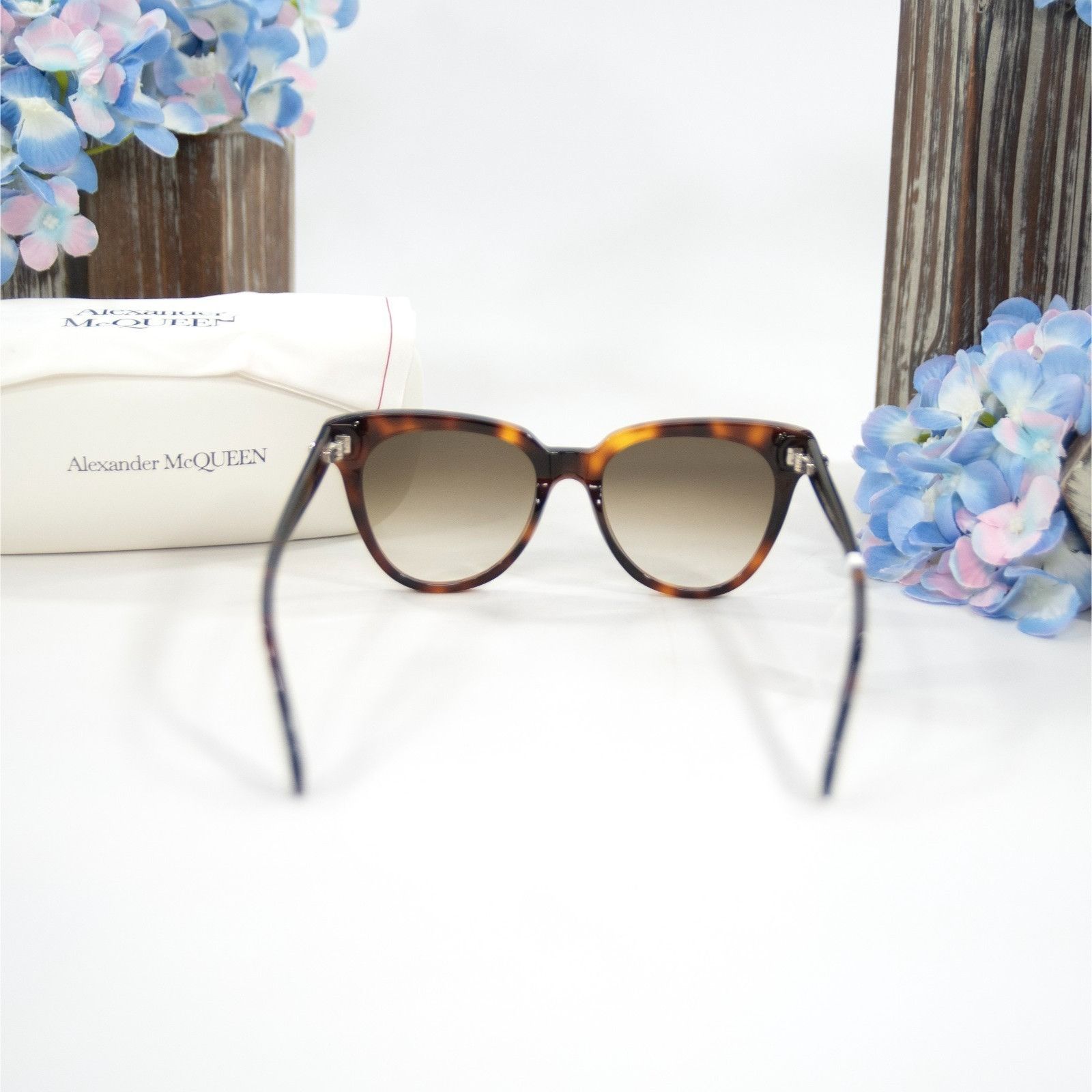 Alexander McQueen Alexander McQueen 3D Skull Tortoise Logo Havana Acrylic Sung Size ONE SIZE - 5 Thumbnail