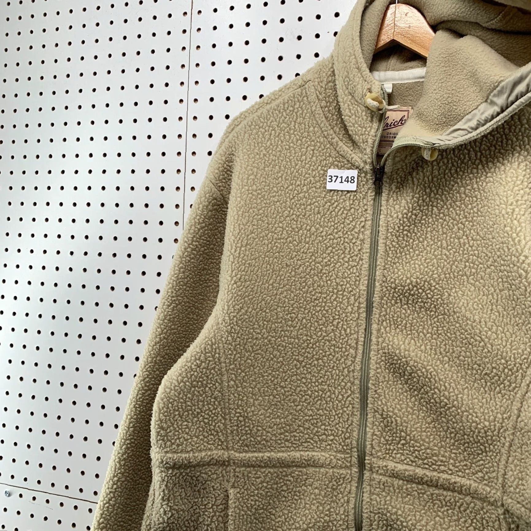 Vintage VINTAGE Woolrich Sherpa Hoodie Zip Sweatshirt 90s Womens Large Beige Activewear USA Size L / US 10 / IT 46 - 7 Thumbnail