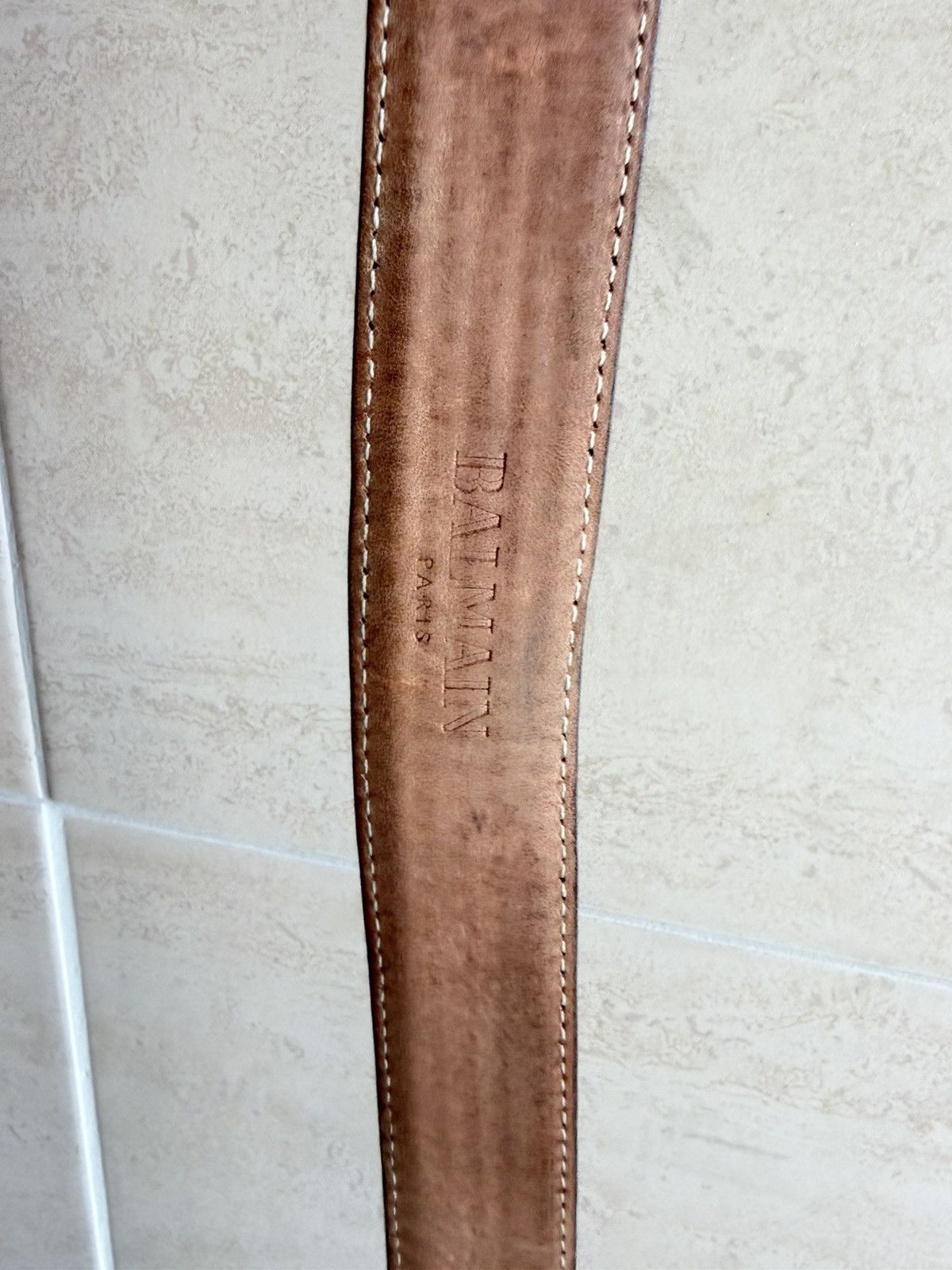 Balmain Balmain Studded Western Leather Belt Black Full Stud Size 34 - 5 Thumbnail