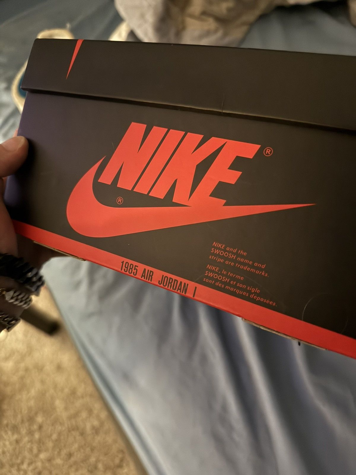 Jordan Brand × Nike × Off-White Jordan 1 retro high off-white university blue Size US 8 / EU 41 - 21 Thumbnail