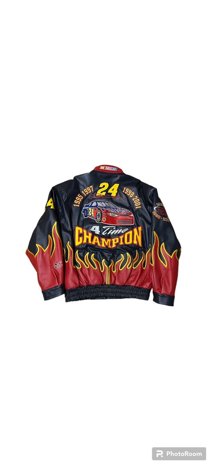 Jeff Hamilton × NASCAR Nascar leather jacket by Jeff Hamilton,Champion Jeff Gordon Size US L / EU 52-54 / 3 - 1 Thumbnail