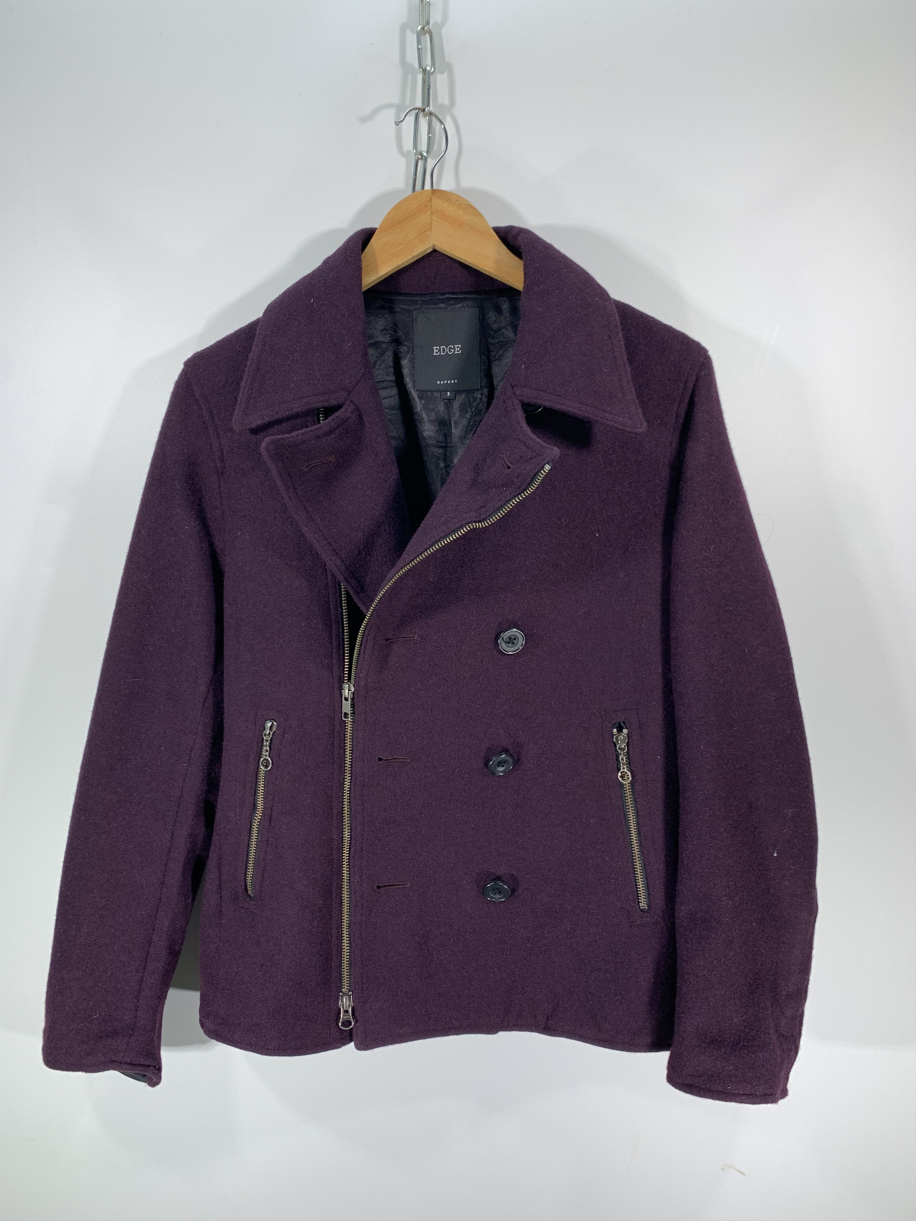 Japanese Brand Edge Wool Coat Size US S / EU 44-46 / 1 - 1 Thumbnail