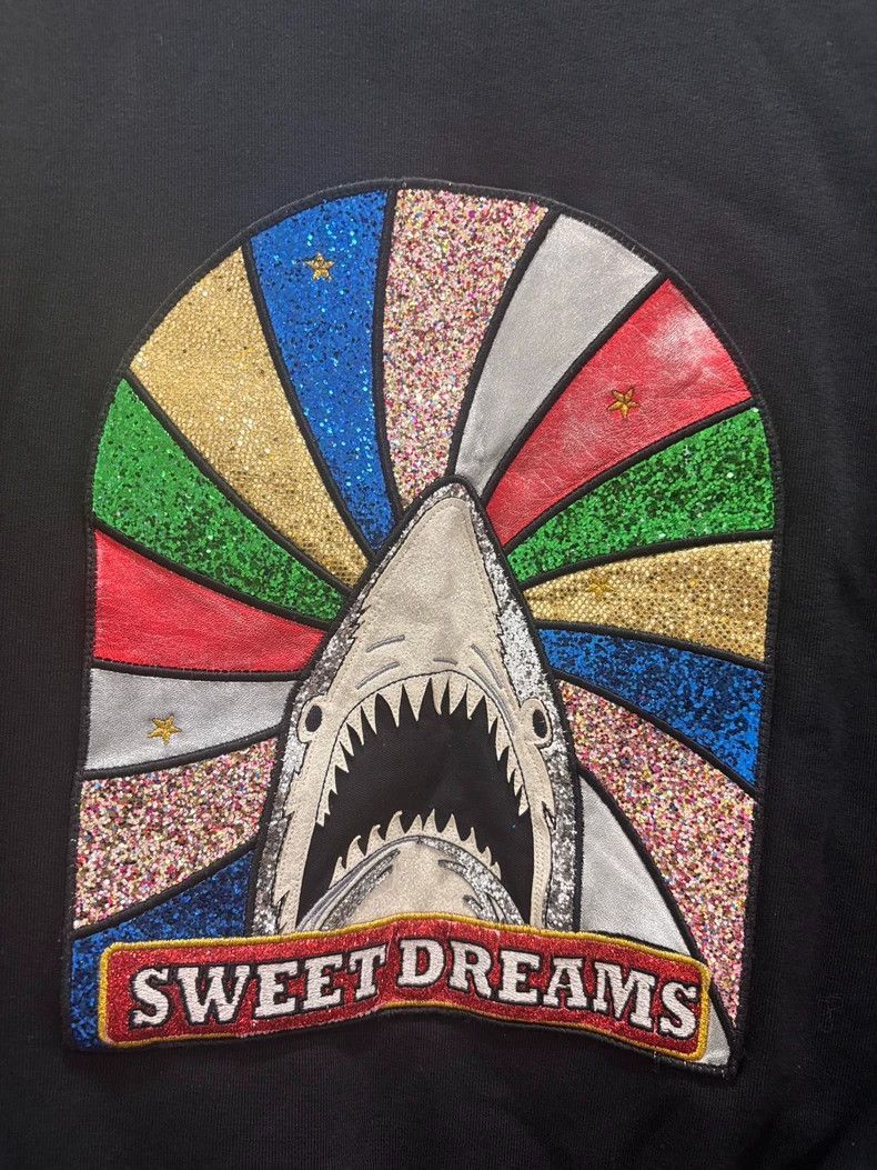 Saint Laurent Paris Black Sweatshirt with Shark Design-2507 Size US L / EU 52-54 / 3 - 2 Thumbnail