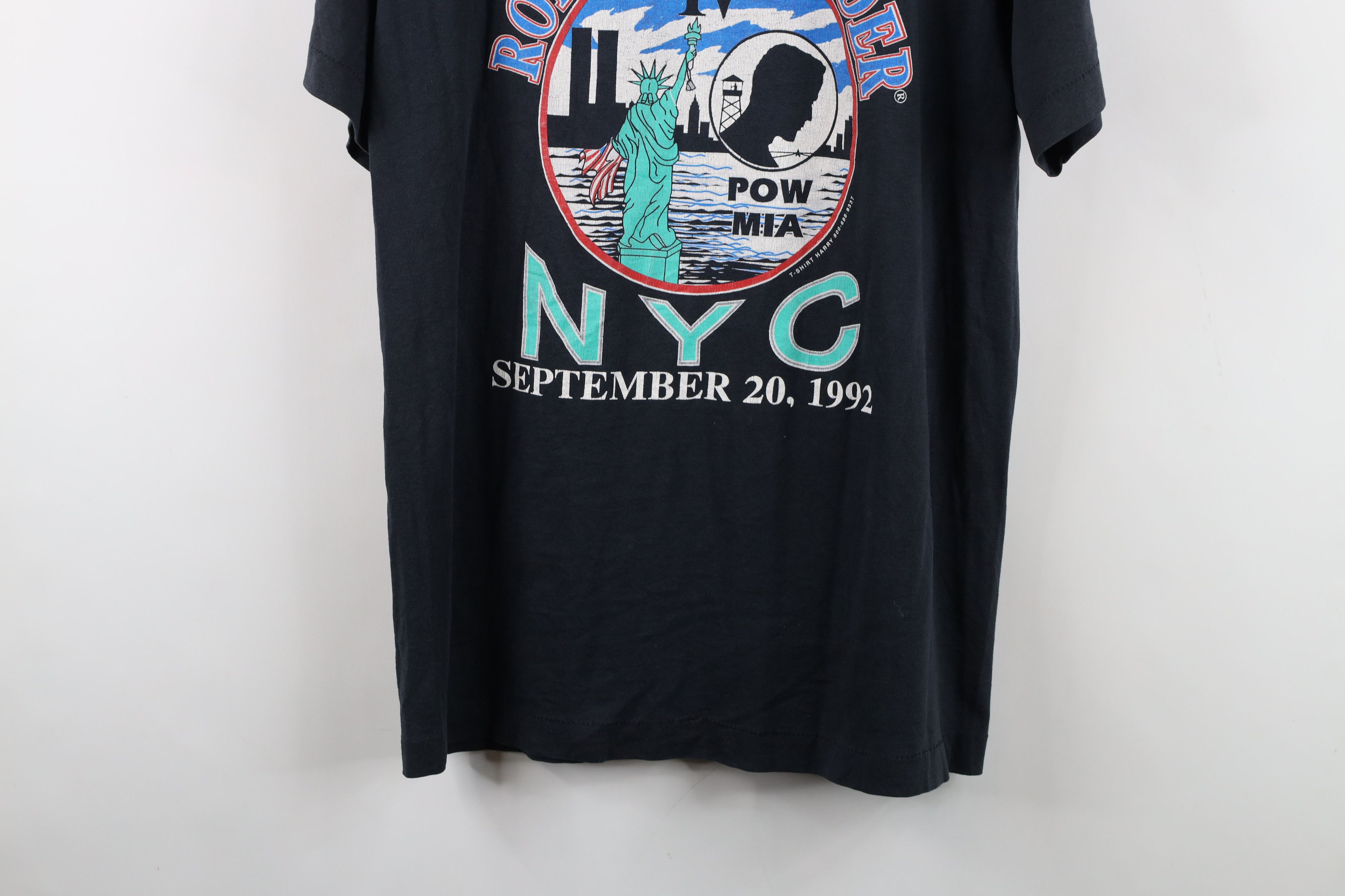 Vintage Vintage 90s Thunder IV POW MIA New York City T-Shirt USA Size US L / EU 52-54 / 3 - 3 Thumbnail