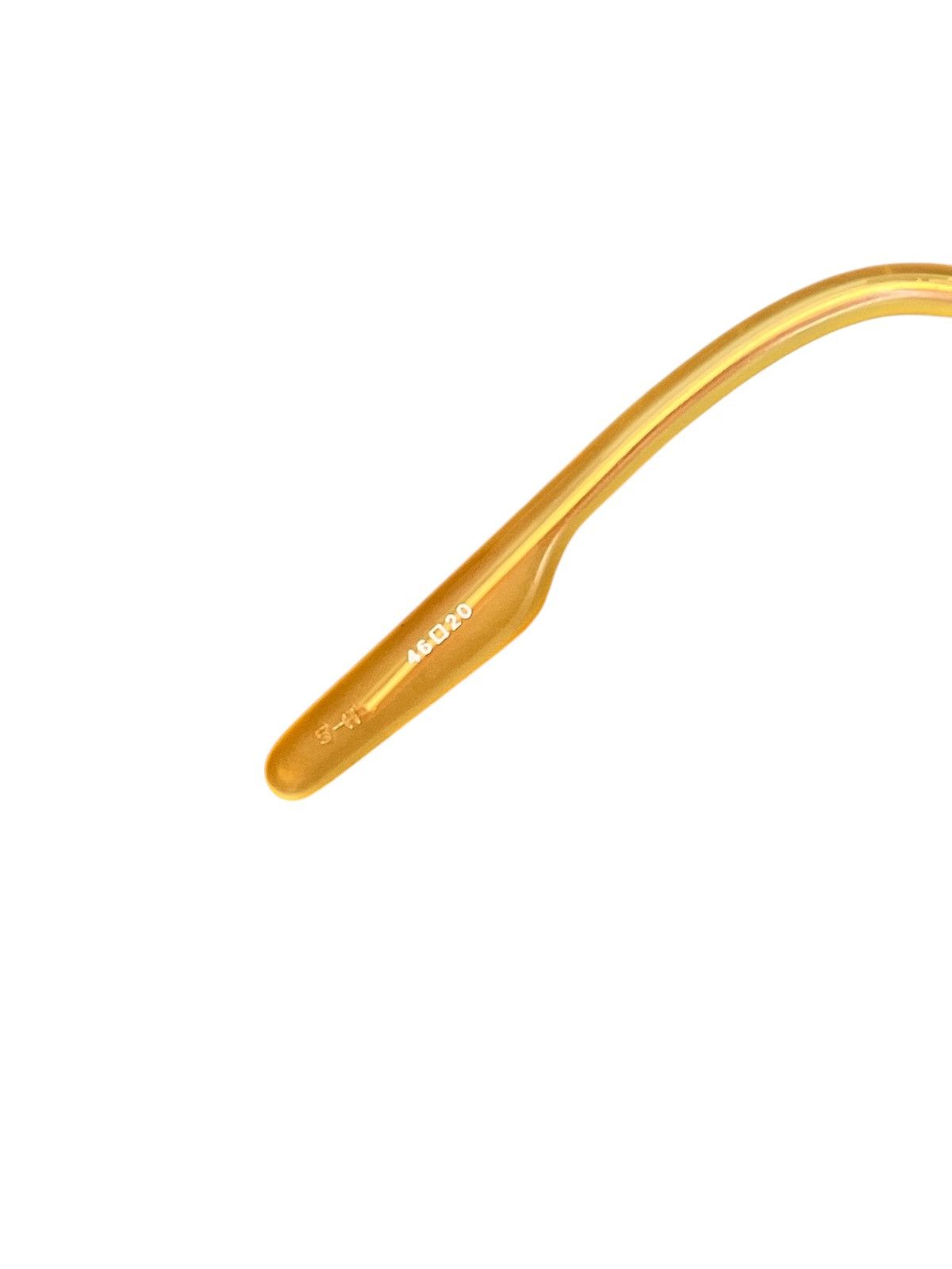 ALAIN DELON Vintage Alain Delon 3405 Gold Oval Cat-Eye Sunglasses Size ONE SIZE - 8 Thumbnail