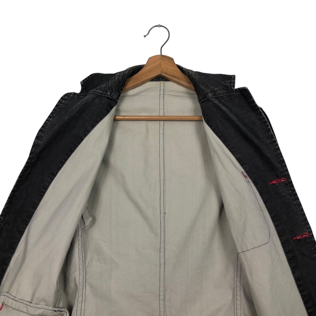 Japanese Brand × Vintage 📌Vintage Chore Work Jacket Men's Melrose Issey Miyake Size US M / EU 48-50 / 2 - 15 Thumbnail