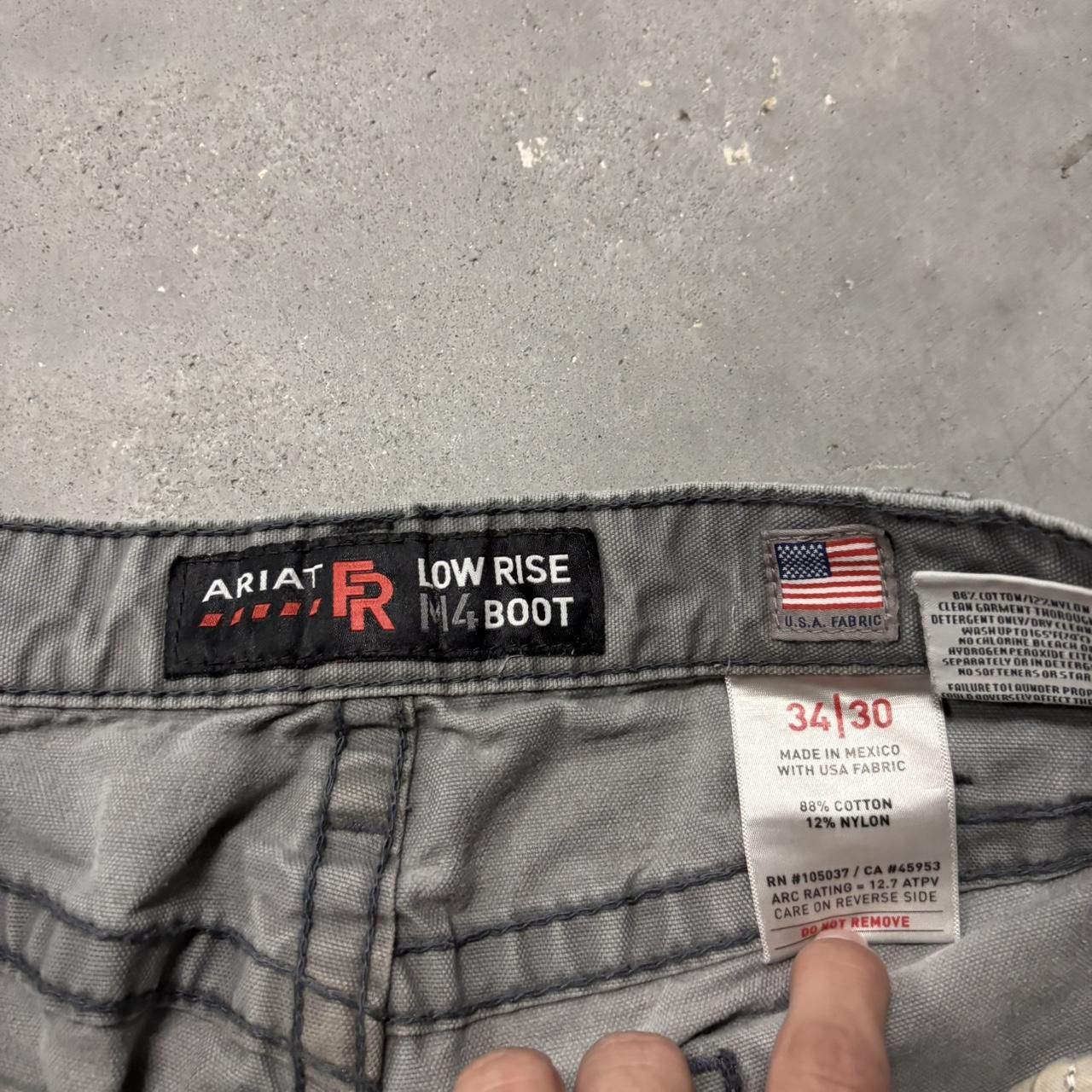 Japanese Brand × Vintage Crazy Vintage Y2K/2000s Faded Grey Streetwear Workwear Carpenter Pants! Size US 34 / EU 50 - 8 Thumbnail