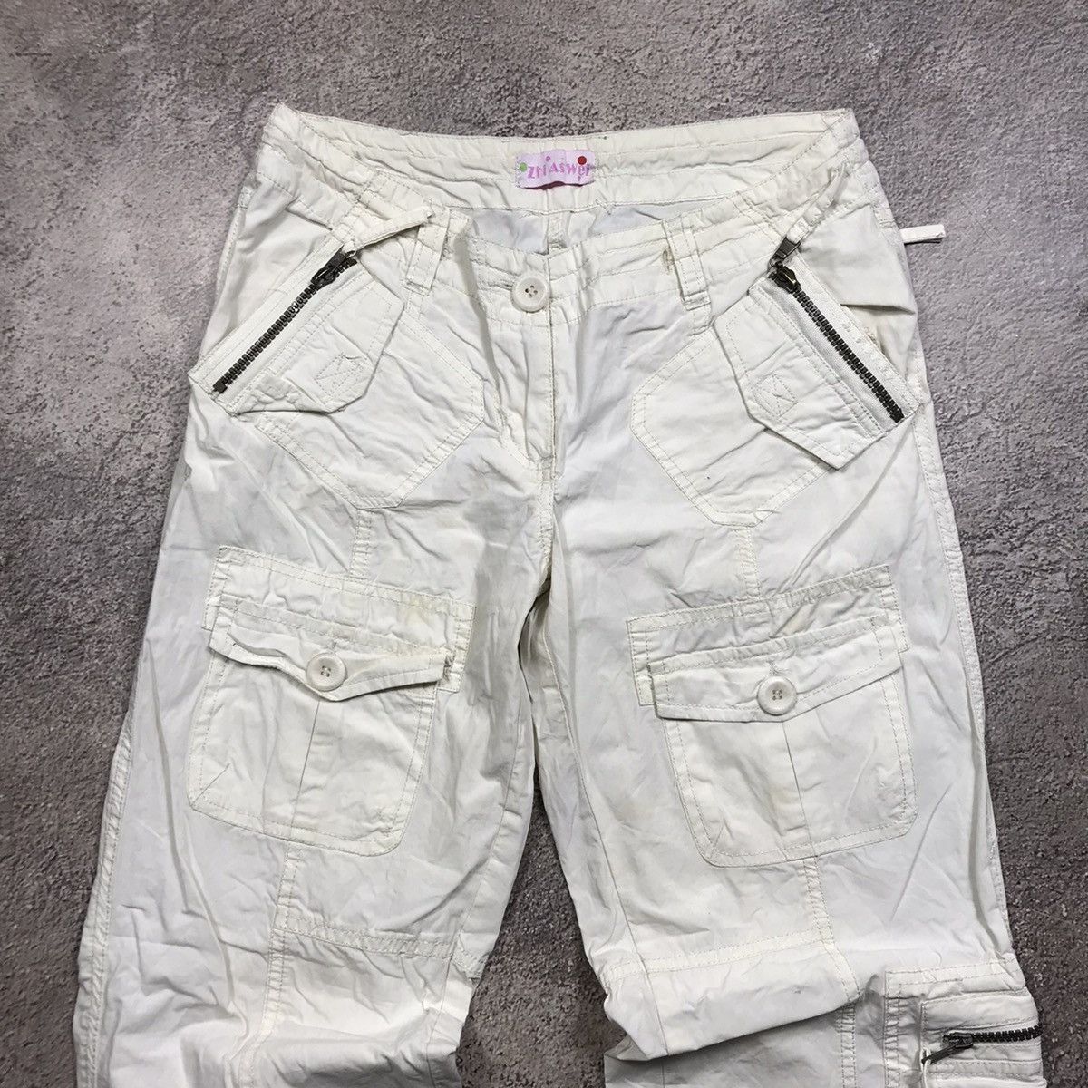 Vintage Vintage 90s Baggy Cargo Pants Parachute Japan Streetwear 26 Size 26" / US 2 / IT 38 - 3 Thumbnail