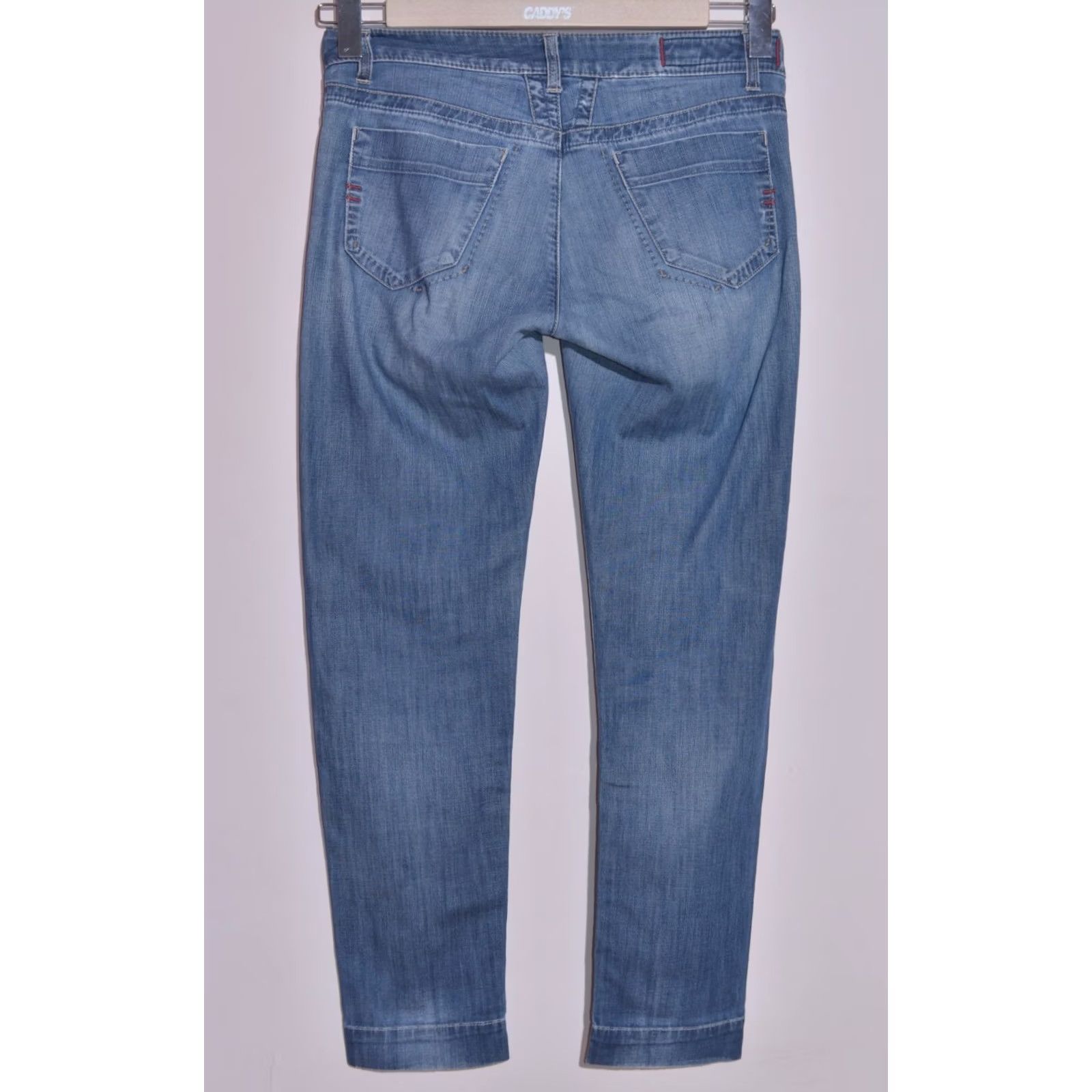 Vintage VINTAGE Le Jean de Marithe Francois Girbaud Jeans Slim Fit 28 Women Blue Denim Stretch Pockets 29in Inseam Mens Womens Size 28" / US 6 / IT 42 - 4 Thumbnail