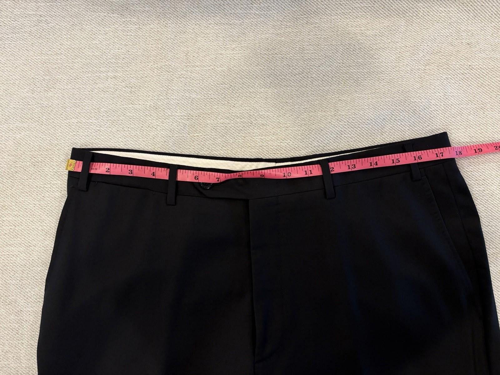Canali 100% Pure Wool Made in Italy Canali Black Wool Pants 34 Size US 34 / EU 50 - 6 Thumbnail