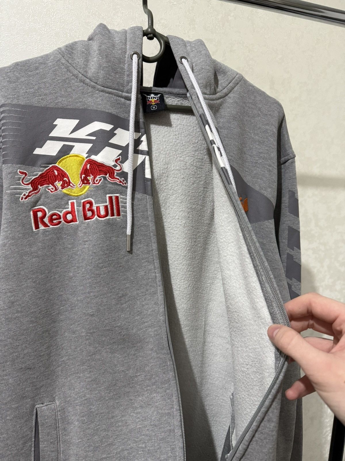 RED BULL KING RACING KTM ZIP HOODIE MOTORRAD JACKET HOODED
