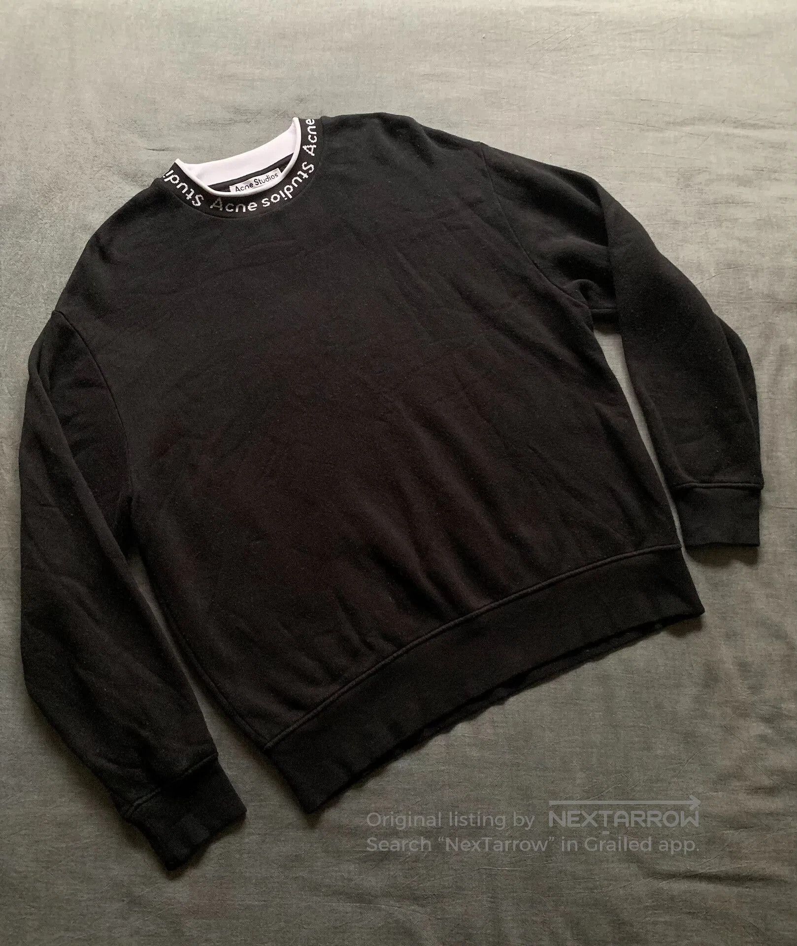 Acne Studios Acne Studios Collar Logo Sweatshirt. Size XS / US 0-2 / IT 36-38 - 1 Thumbnail