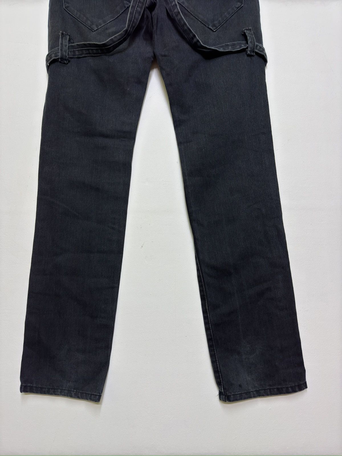 Black Lab Jeans Multi-Strap Bondage Style Denim