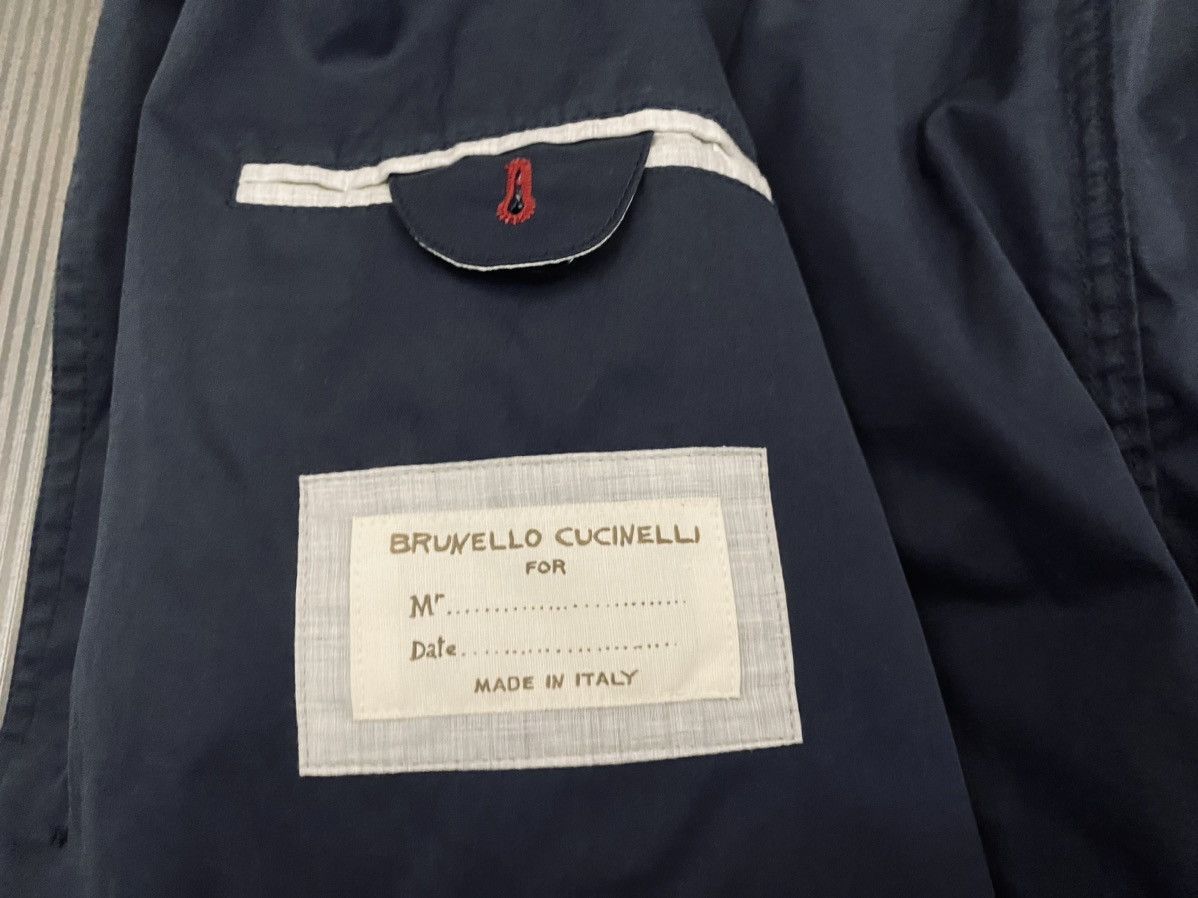 Brunello Cucinelli Brunello Cucinelli 🇮🇹 Blue Techno belted Macintosh Coat L NEW Size US L / EU 52-54 / 3 - 3 Thumbnail