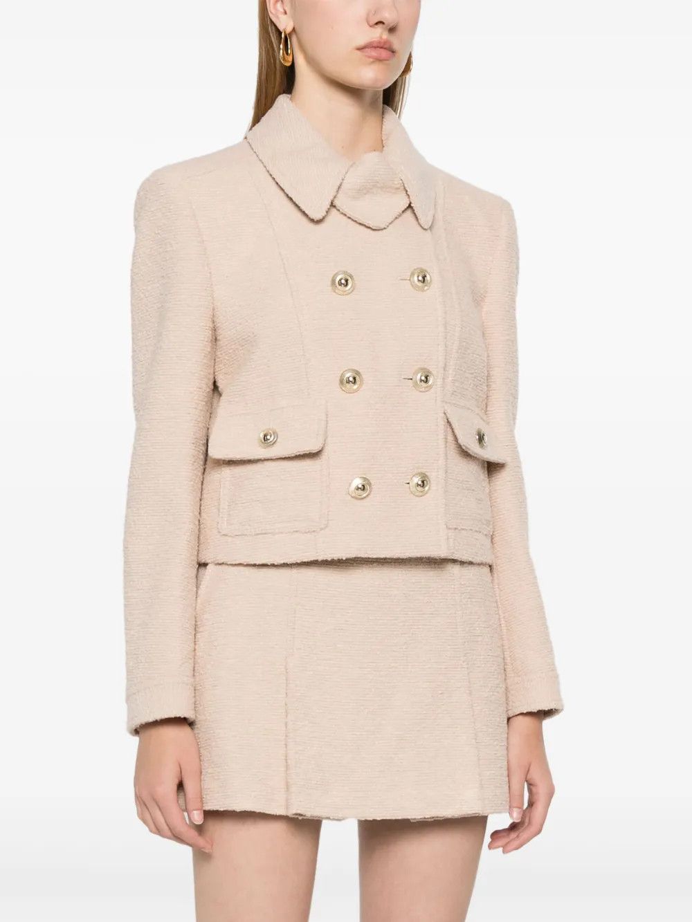 Tom Ford o1y0126 Boucle Jacket in Beige Size M / US 6-8 / IT 42-44 - 3 Thumbnail
