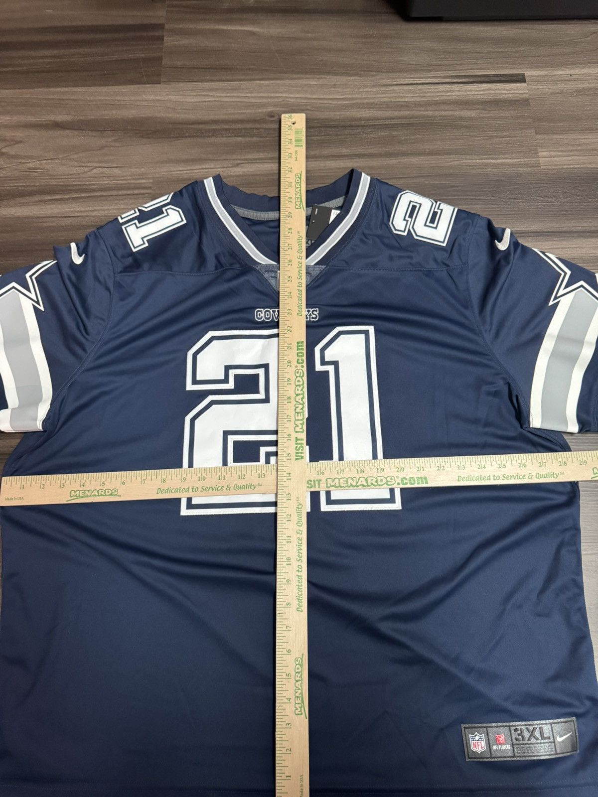 Nike 3XL Dallas Cowboys Ezekiel Elliot NFL Vapor Stitched Jersey Size US XXL / EU 58 / 5 - 8 Thumbnail