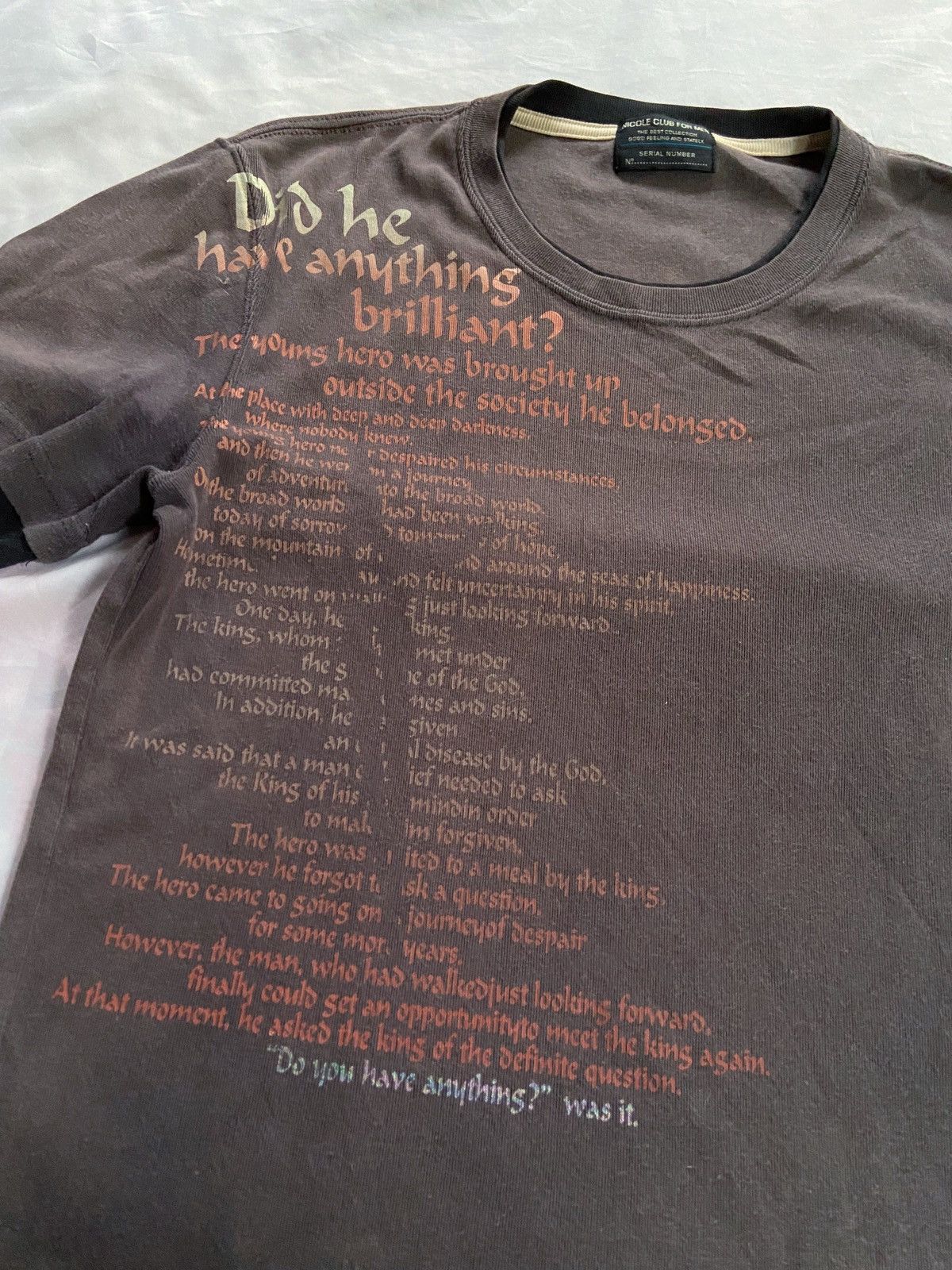 Nicole Club NICOLE CLUB FOR MEN POEM TEE Size US M / EU 48-50 / 2 - 2 Thumbnail
