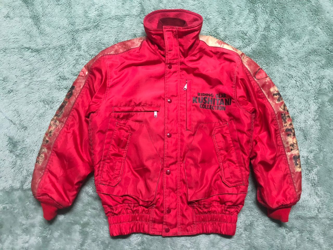 Japanese Brand VINTAGE KUSHITANI HAMAMATSU NYLON DOUBLE ZIP RIDE JACKET Size US M / EU 48-50 / 2 - 1 Thumbnail