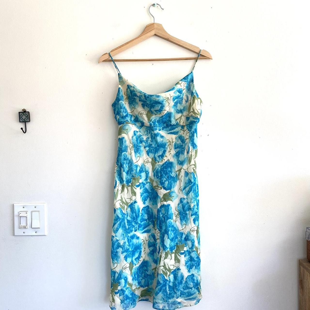 Ann Taylor ANN TAYLOR PETITES BLUE FLORAL Y2K DRESS NWT SIZE 2 Size XS / US 0-2 / IT 36-38 - 2 Thumbnail