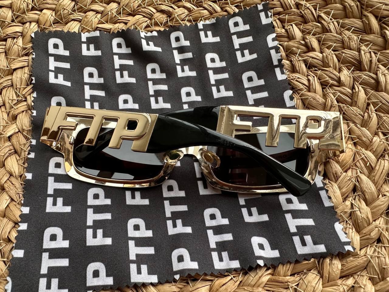 Fuck The Population FTP + CRAP EYEWEAR THE FTP STEEL - Polished Gold Size ONE SIZE - 11 Thumbnail