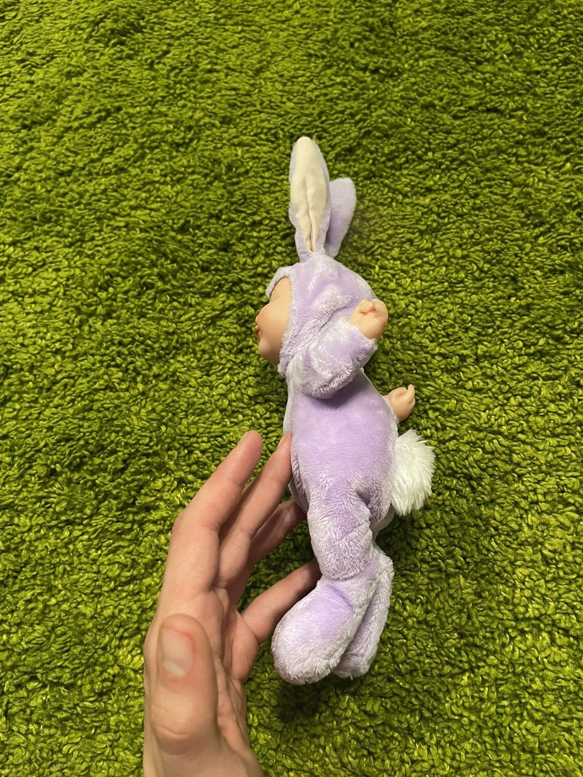 Designer × Handmade 🐰 Anne Geddes art realistic rabbit baby doll Size ONE SIZE - 7 Thumbnail