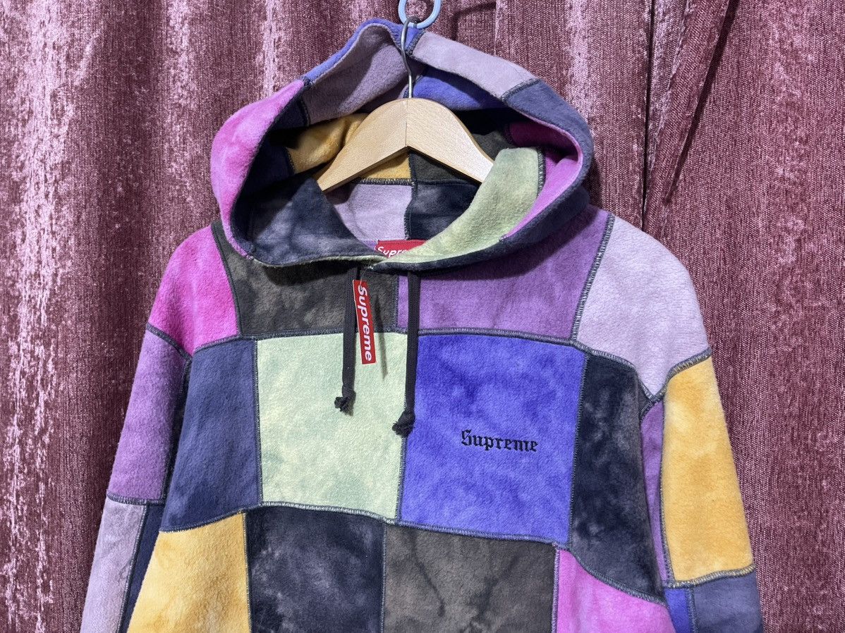 Supreme Supreme SS19 Patchwork Tie Dye Hooded Sweatshirt Medium Size US M / EU 48-50 / 2 - 14 Thumbnail