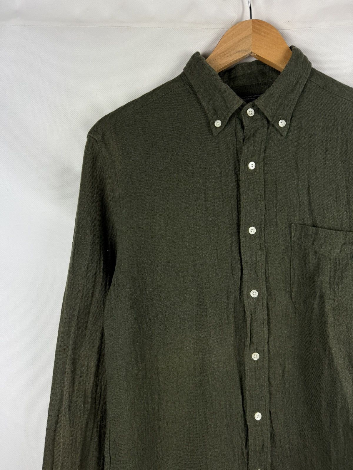 Beams Plus Beams Plus Japan Men’s Long Sleeve Linen Button Up Shirt Size US M / EU 48-50 / 2 - 4 Thumbnail
