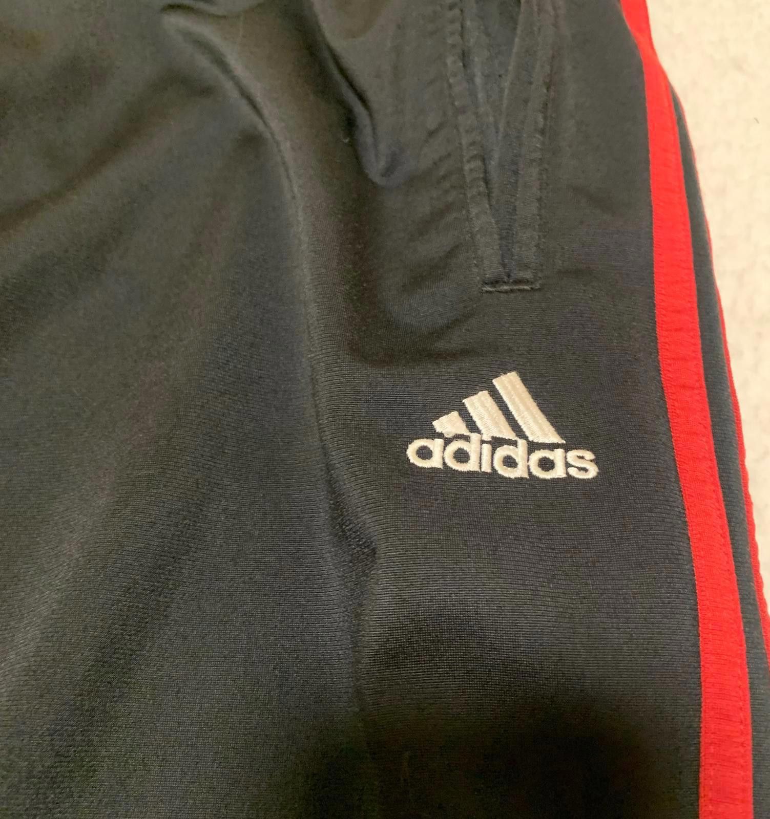 Adidas Vintage 90s Adidas Men's XL Black Athletic Pants Red Stripes Size US 36 / EU 52 - 5 Thumbnail