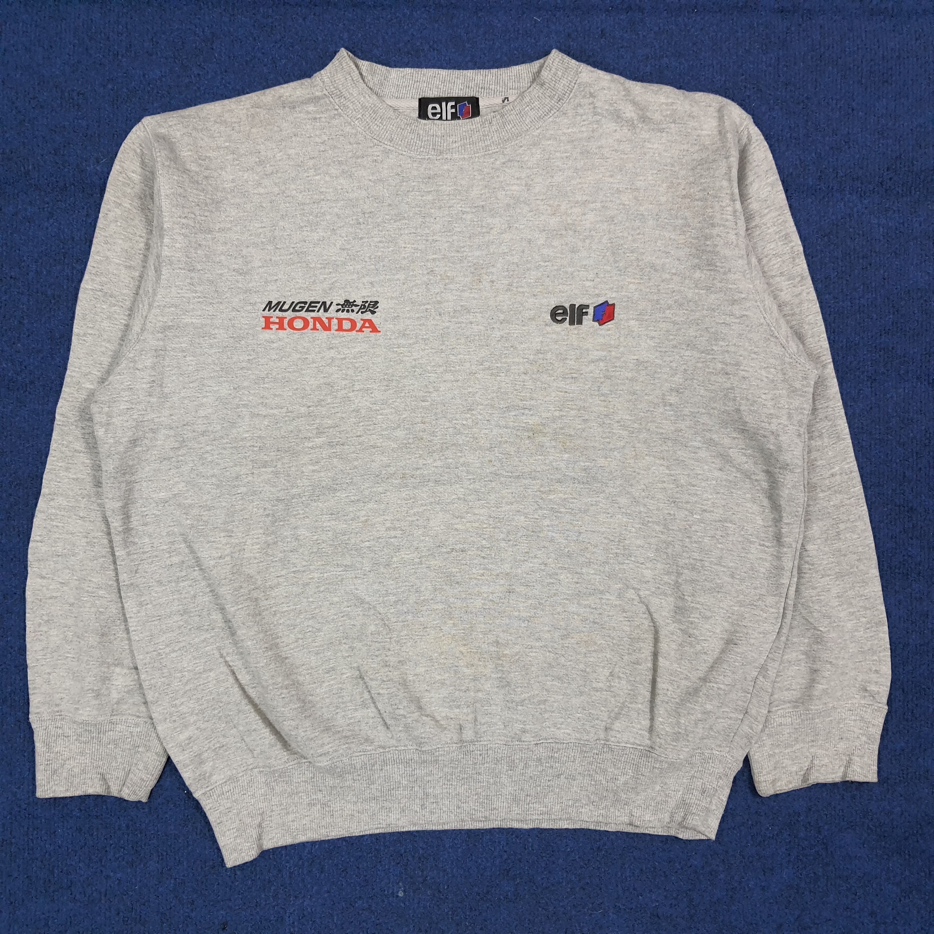 Japanese Brand Vintage Mugen Honda Racing Custom Logo Sweatshirt C275N11 Size US L / EU 52-54 / 3 - 3 Thumbnail