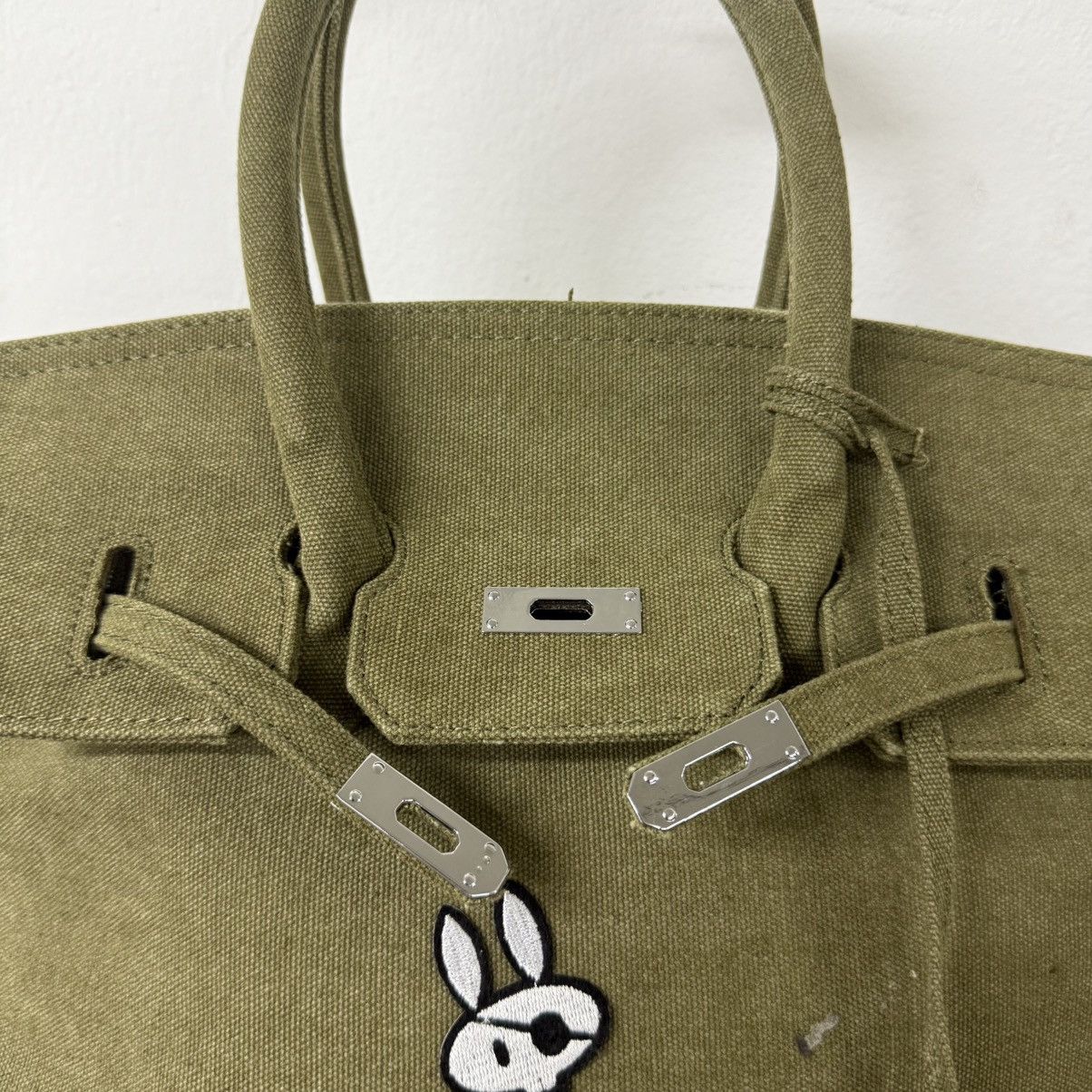 Handmade Limited Crafted Birkin Bag Canvas Custom Hermes Readymade Size ONE SIZE - 3 Thumbnail