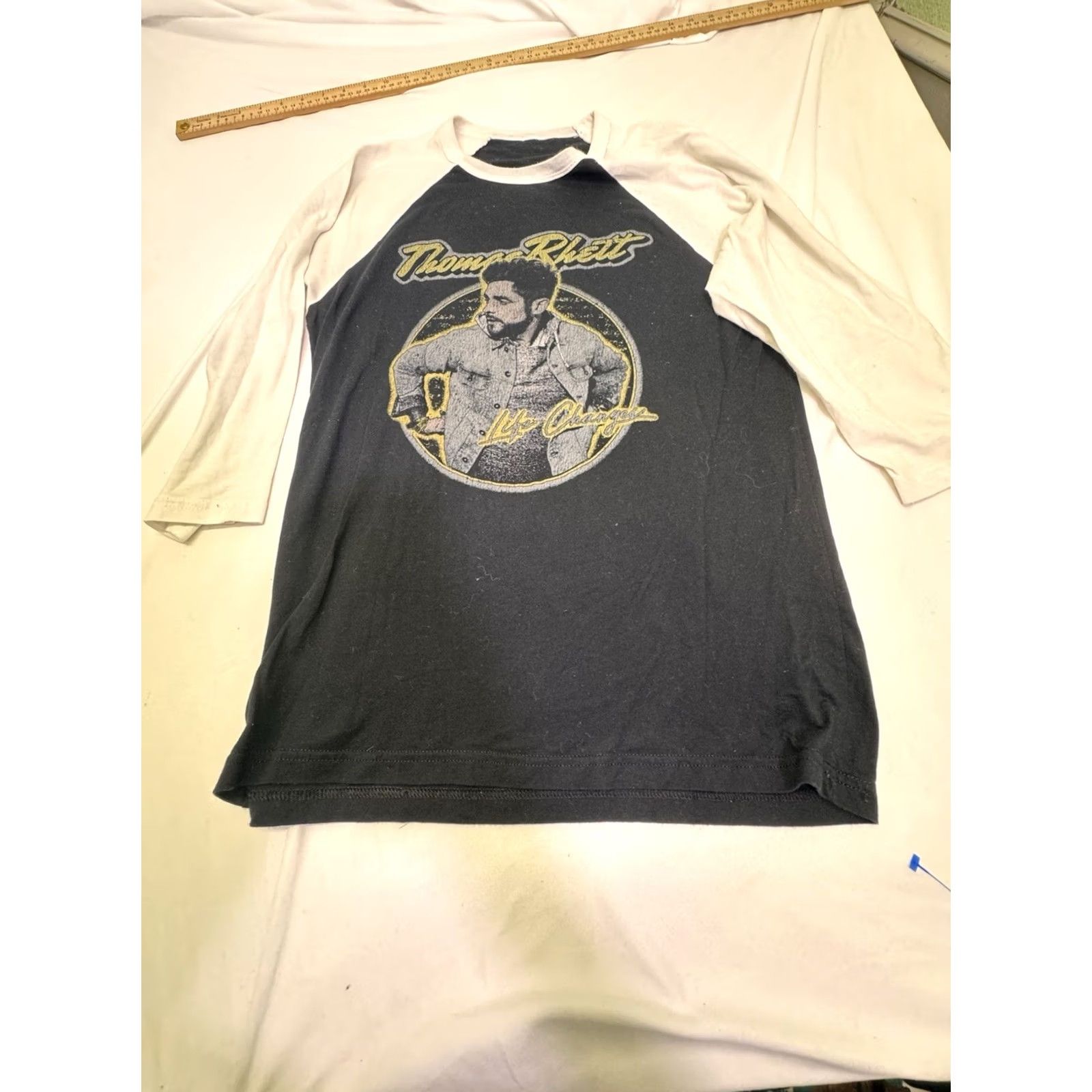 Changes Thomas Rhett Life Changes 2018 Tour 3/4 Sleeve Raglan Band Concert Shirt Mens M Size US M / EU 48-50 / 2 - 2 Thumbnail