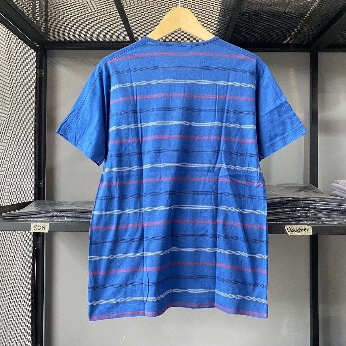 Japanese Brand × Pierre Balmain × Vintage Japan Market Pierre Balmain Paris Striped Henley Tees Size US M / EU 48-50 / 2 - 14 Thumbnail