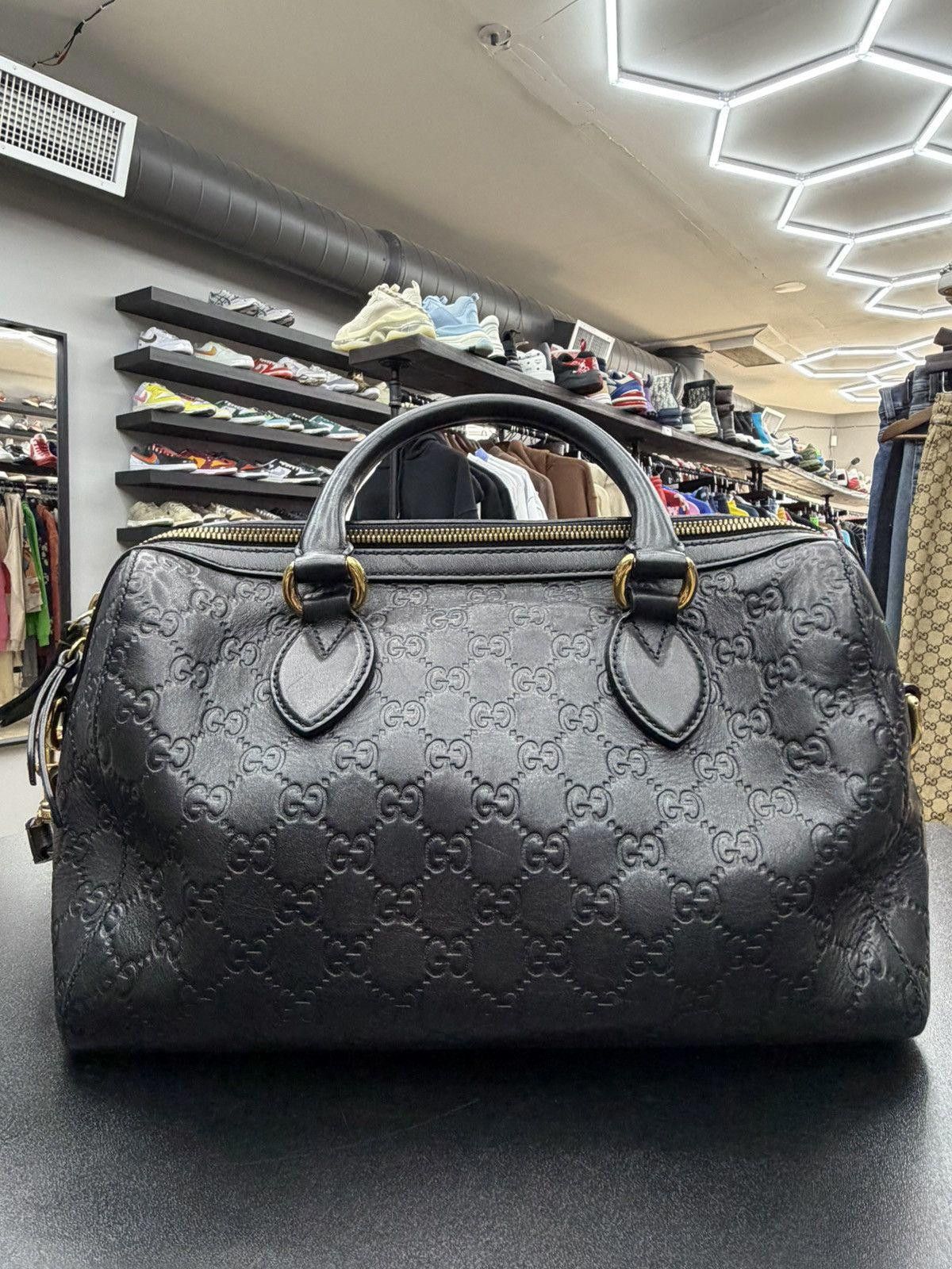 Gucci Gucci Boston Bag Guccissima Leather Medium Retail $1980 Size ONE SIZE - 7 Thumbnail