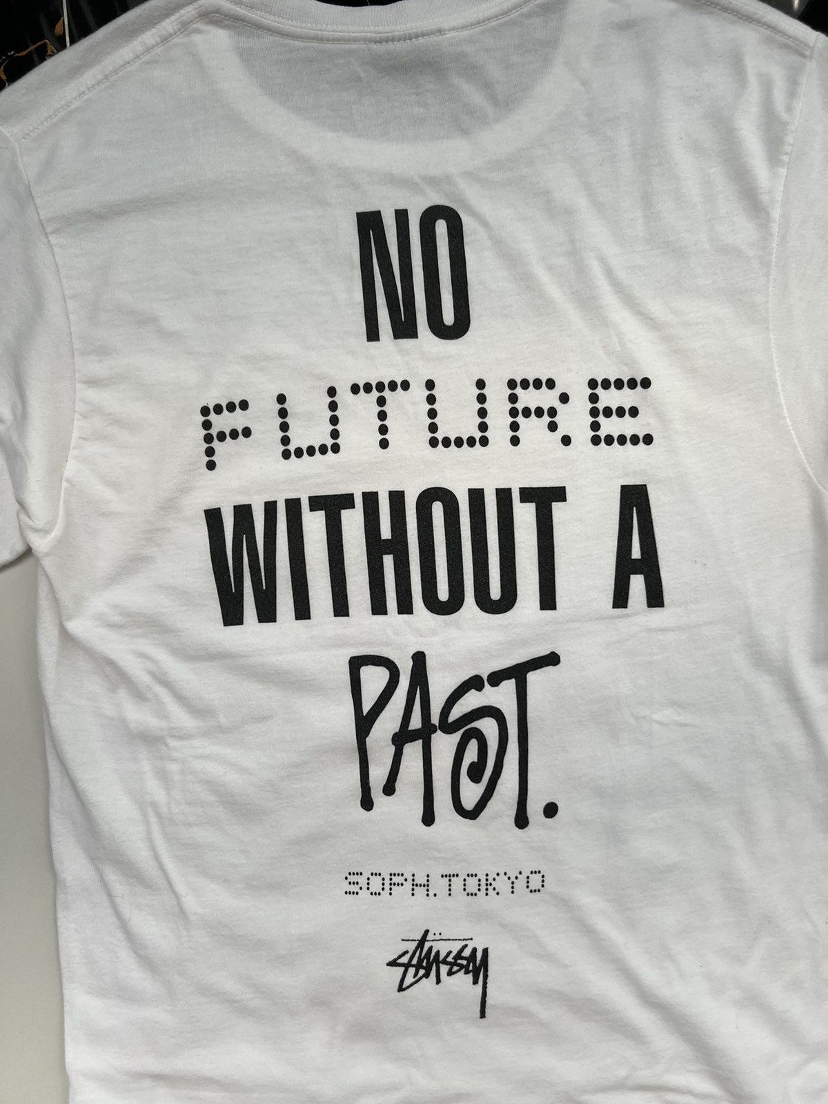 Stussy × Vintage STUSSY TEE SOPH TOKYO NO FUTURE WITHOUT PAST RETRO RARE Y2K Size US S / EU 44-46 / 1 - 7 Thumbnail