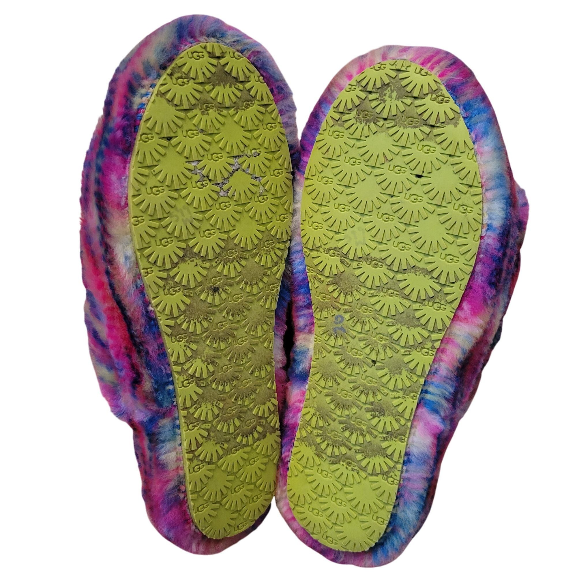 Ugg UGG Fluff Yeah Slide Slippers 6 Furry Cozy Strap Rainbow Pix Size US 6 / IT 36 - 4 Thumbnail
