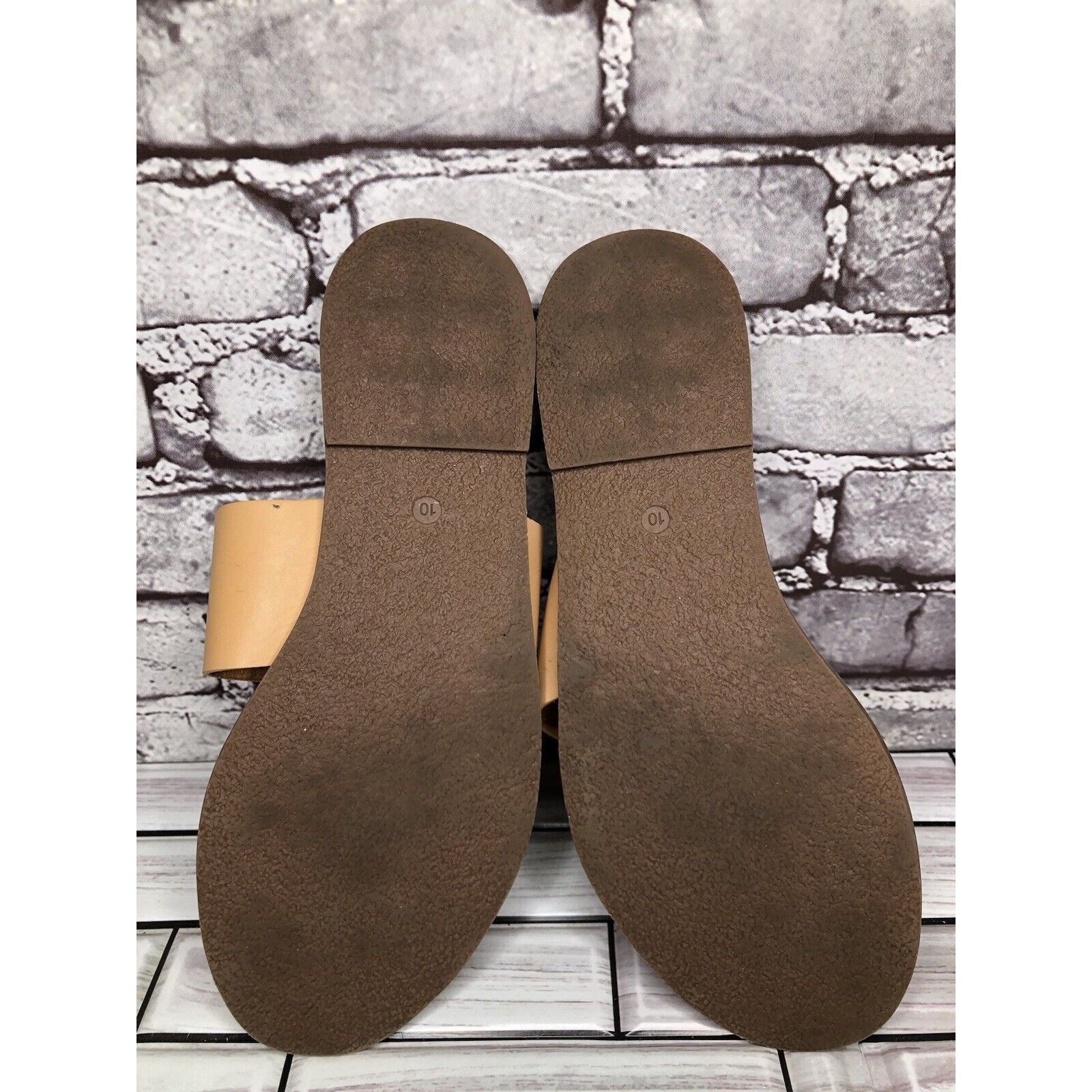 Madewell Madewell Tan Brown Double Strap Slides Flats Casual Sandals Size US 10 / IT 40 - 14 Thumbnail