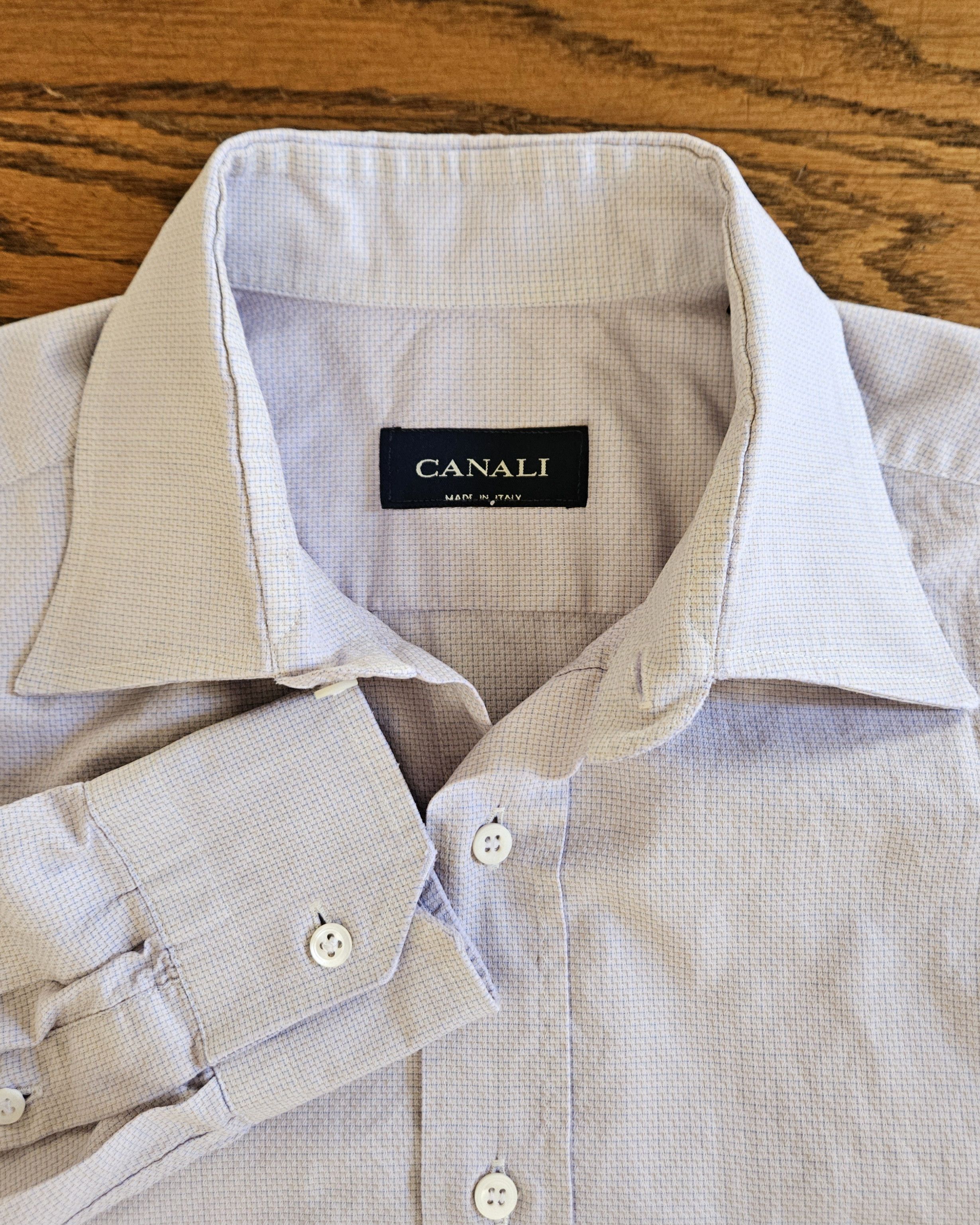 Canali Canali Button Up Collared Summer Shirt Zegna Loro Piana esq Size US L / EU 52-54 / 3 - 1 Thumbnail
