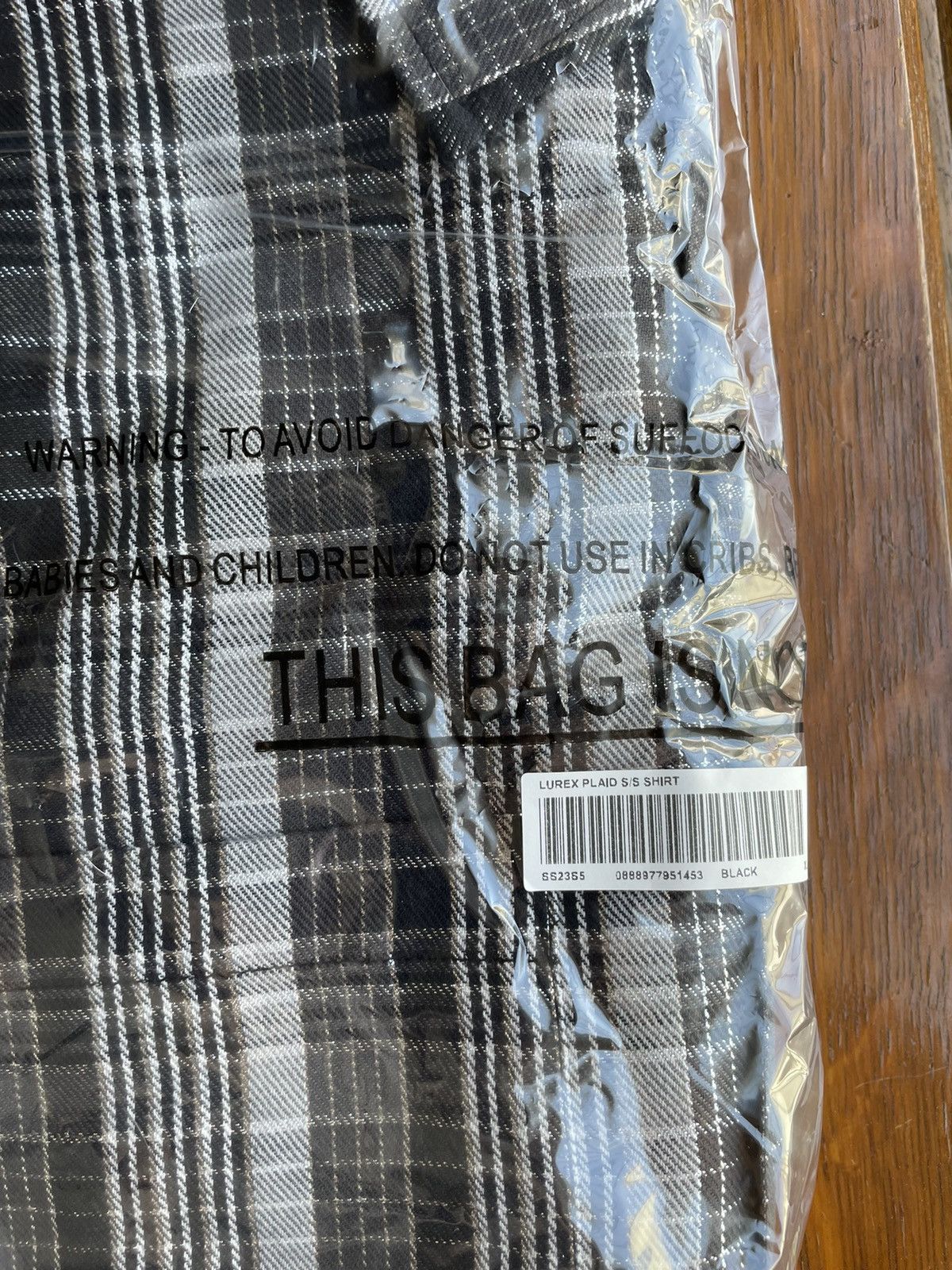 Supreme Supreme SS23 Metallic Plaid Lurex Short sleeve Shirt Size US XL / EU 56 / 4 - 7 Thumbnail