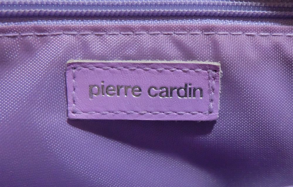 Pierre Cardin Pierre Cardin Vinyl Handbag Purple Logo Pattern Size ONE SIZE - 5 Thumbnail