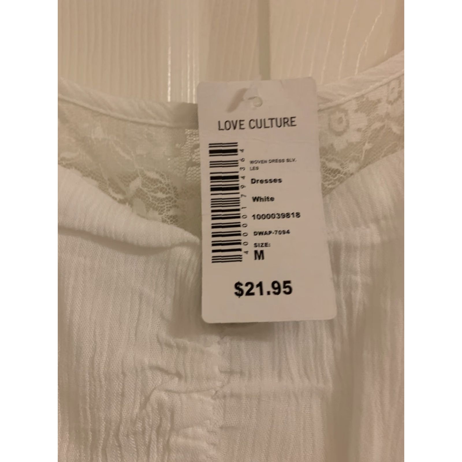 Vintage Love Culture Dress Sundress Floral Knee Length White M Juniors Women Sleeveless Ruffle Pullover Casual Summer Spring 100% Rayon Size M / US 6-8 / IT 42-44 - 3 Thumbnail
