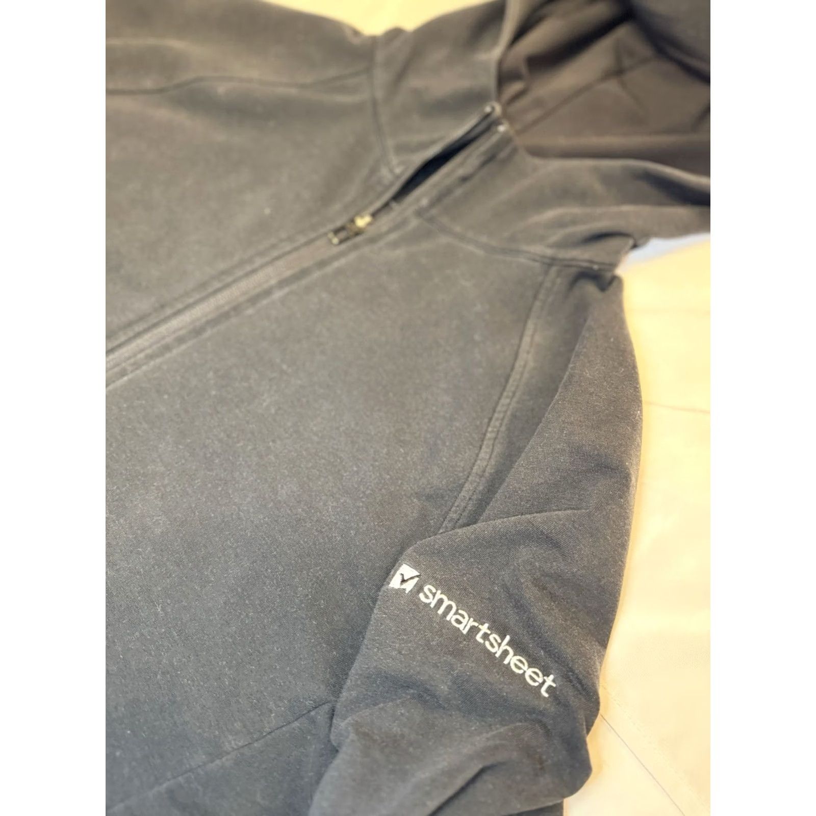 Lululemon Lululemon City Sweat Black Thermo Full Zip Hoodie Performance Mens M Full Zip Hooded Pockets Logo Zipper Fall Winter Spring Size US M / EU 48-50 / 2 - 5 Thumbnail