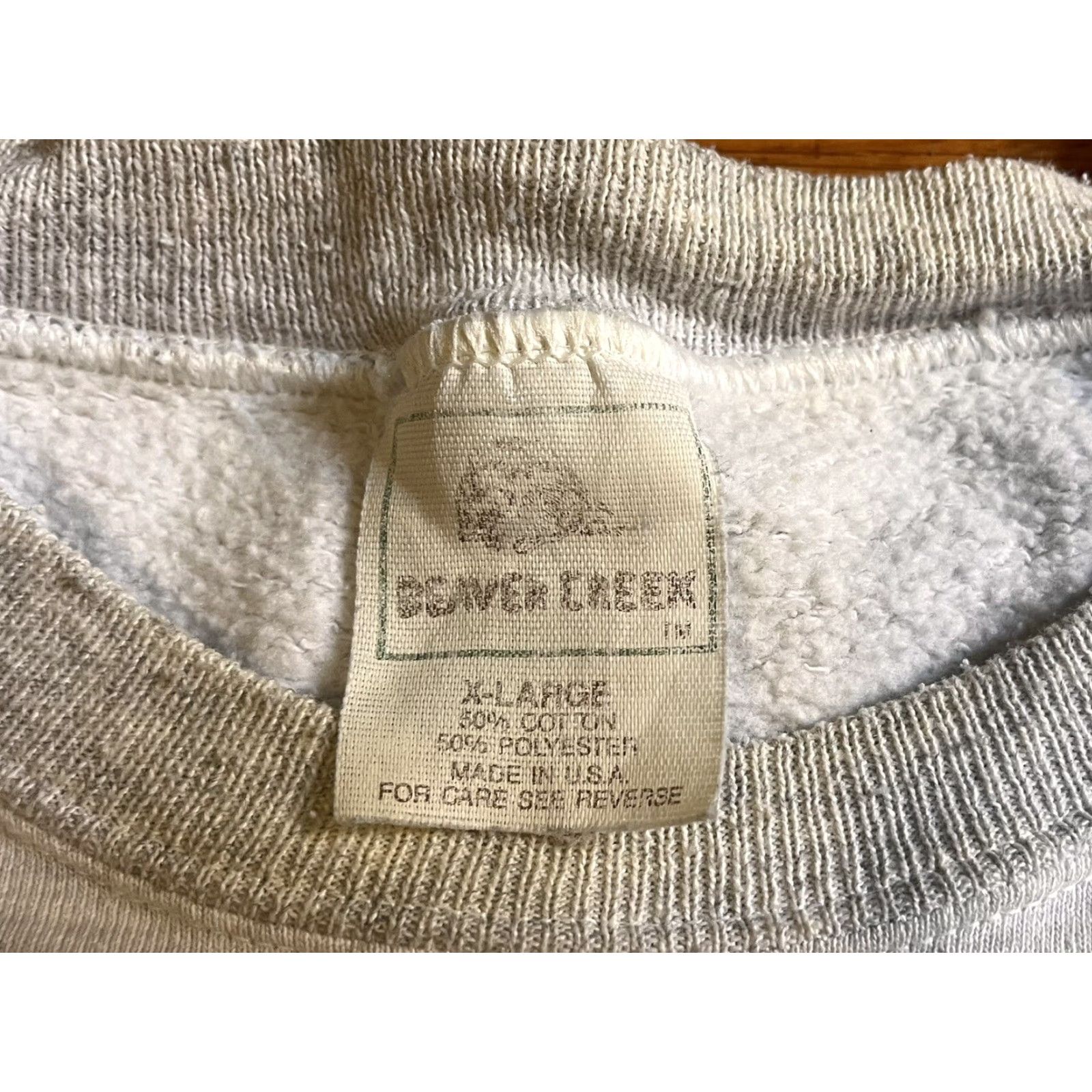 Vintage VINTAGE Beaver Creek Sweatshirt Men's XL Gray Anchorage Alaska 90s Graphic Print Pullover Crew Neck Size US XL / EU 56 / 4 - 4 Thumbnail
