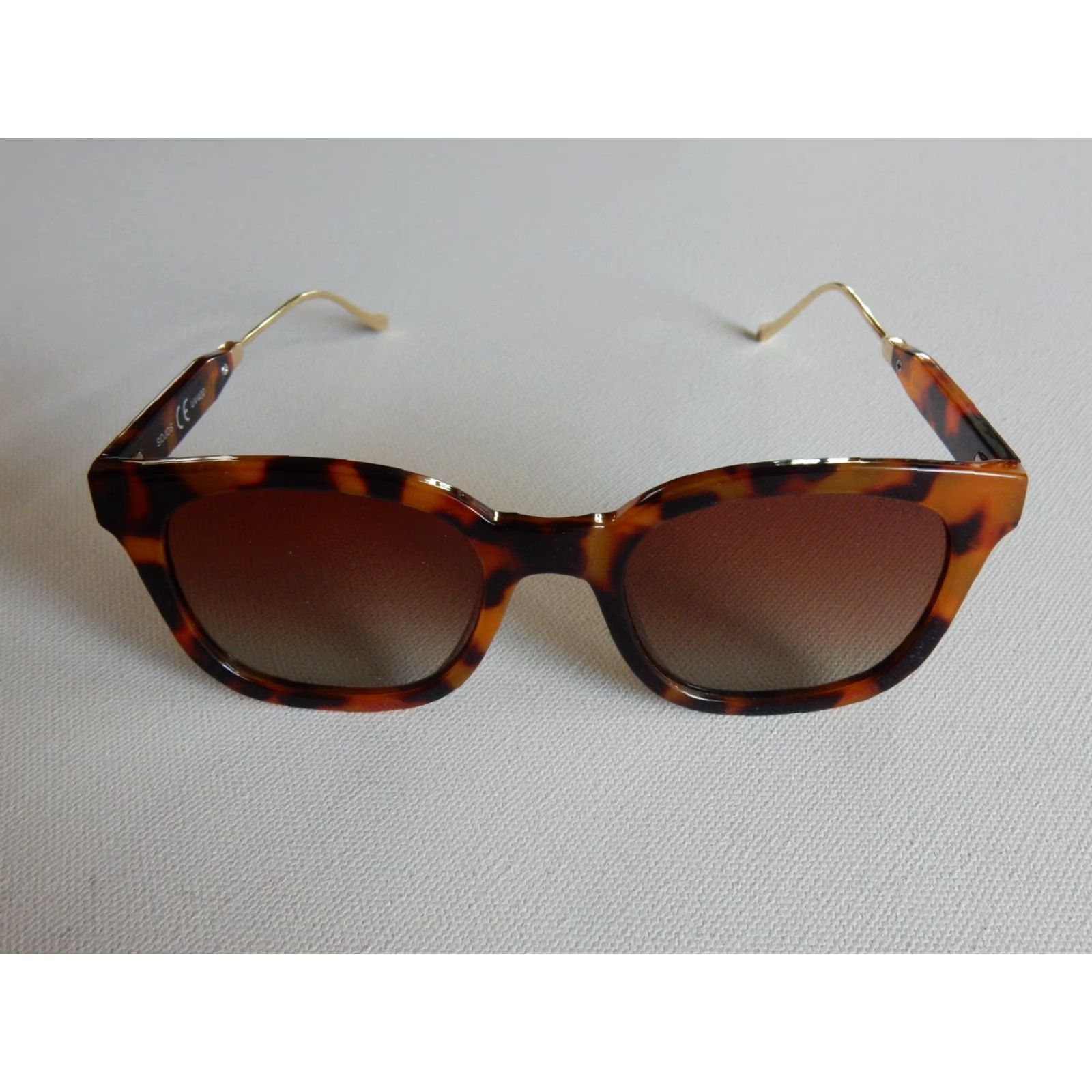 Vintage VINTAGE Sojos Women's Sunglasses Brown 52x22mm C1 UV Protection Size ONE SIZE - 2 Thumbnail