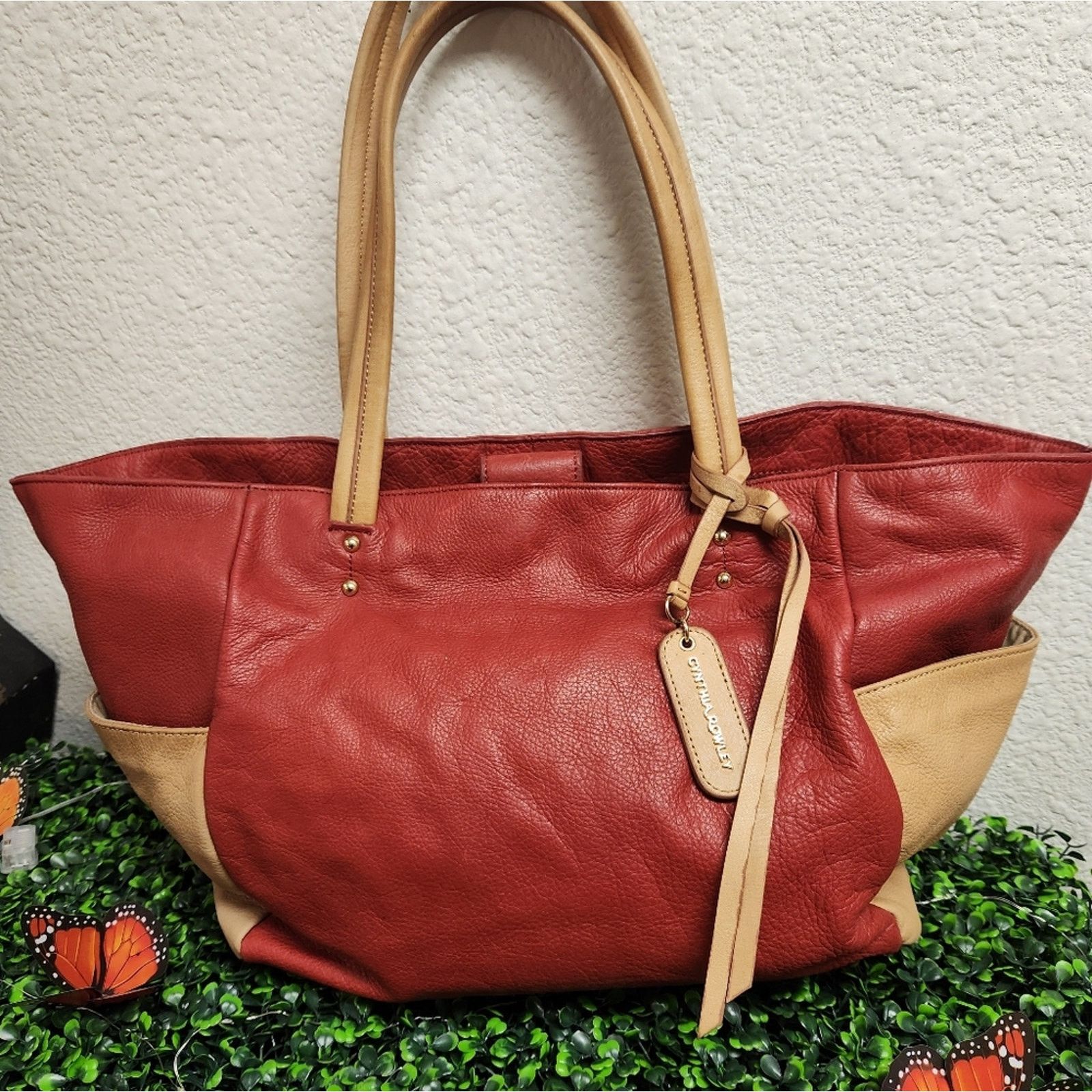 Cynthia Rowley Incredible Cynthia Rowley red leather tote Shoulder Bag Size ONE SIZE - 1 Thumbnail