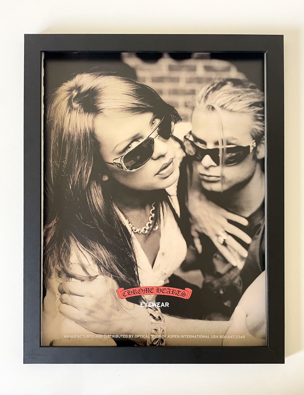 Chrome Hearts vintage look eyewear Poster framed 9x11