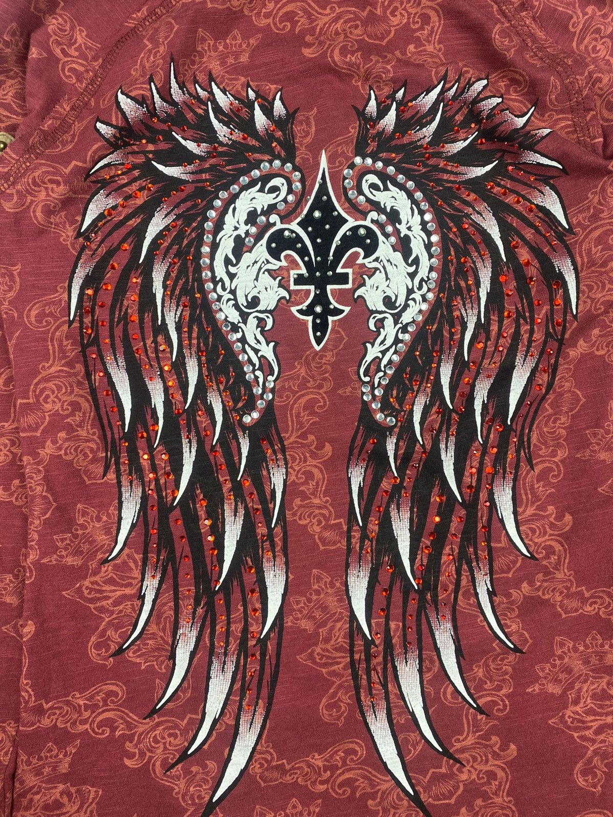 Affliction Vintage Y2K Affliction Style Rebel Spirit Hoodie Size M / US 6-8 / IT 42-44 - 7 Thumbnail