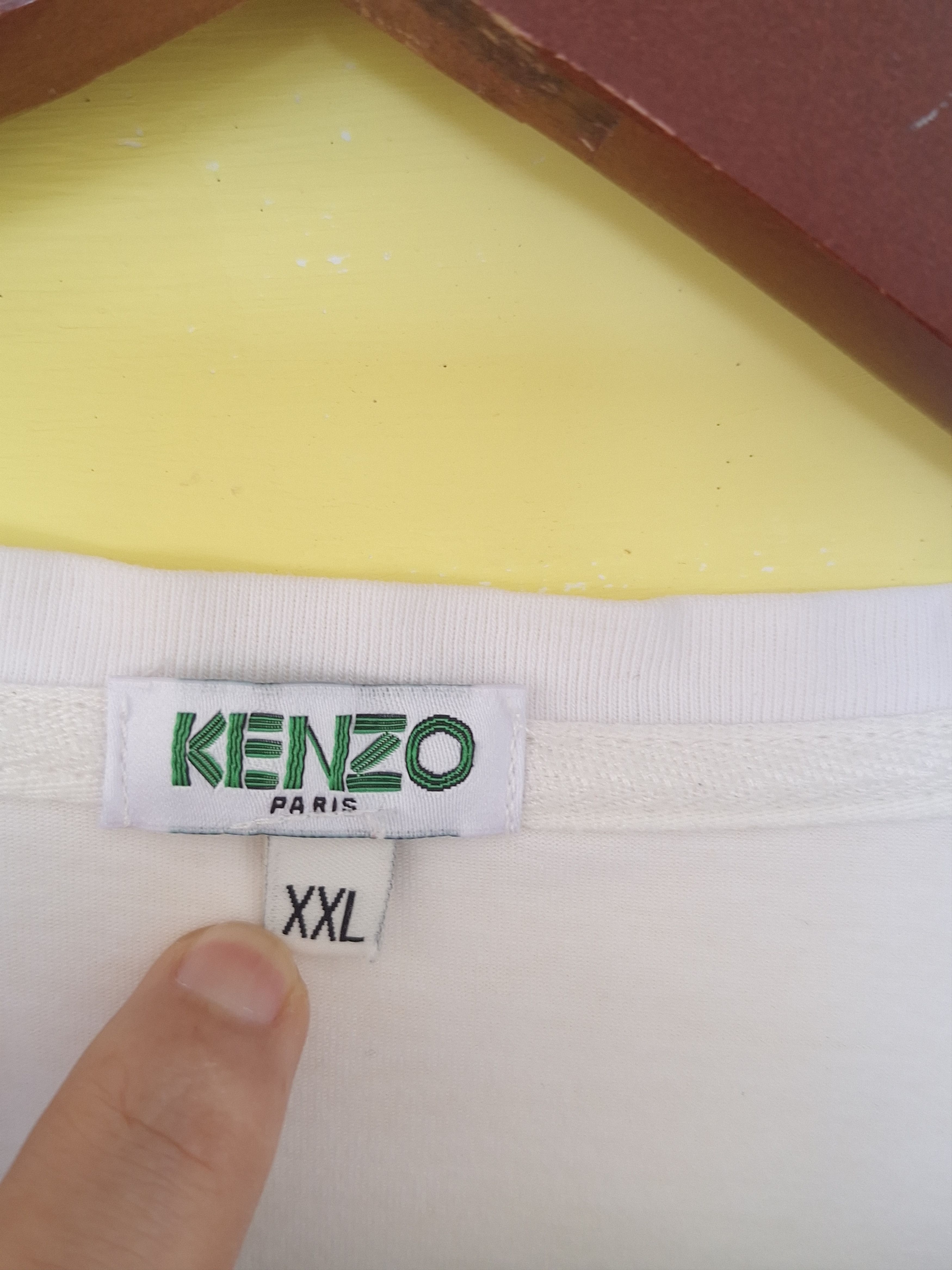 Japanese Brand × Kenzo Kenzo Paris Embroidered Logo Tees t shirt Size US L / EU 52-54 / 3 - 5 Thumbnail