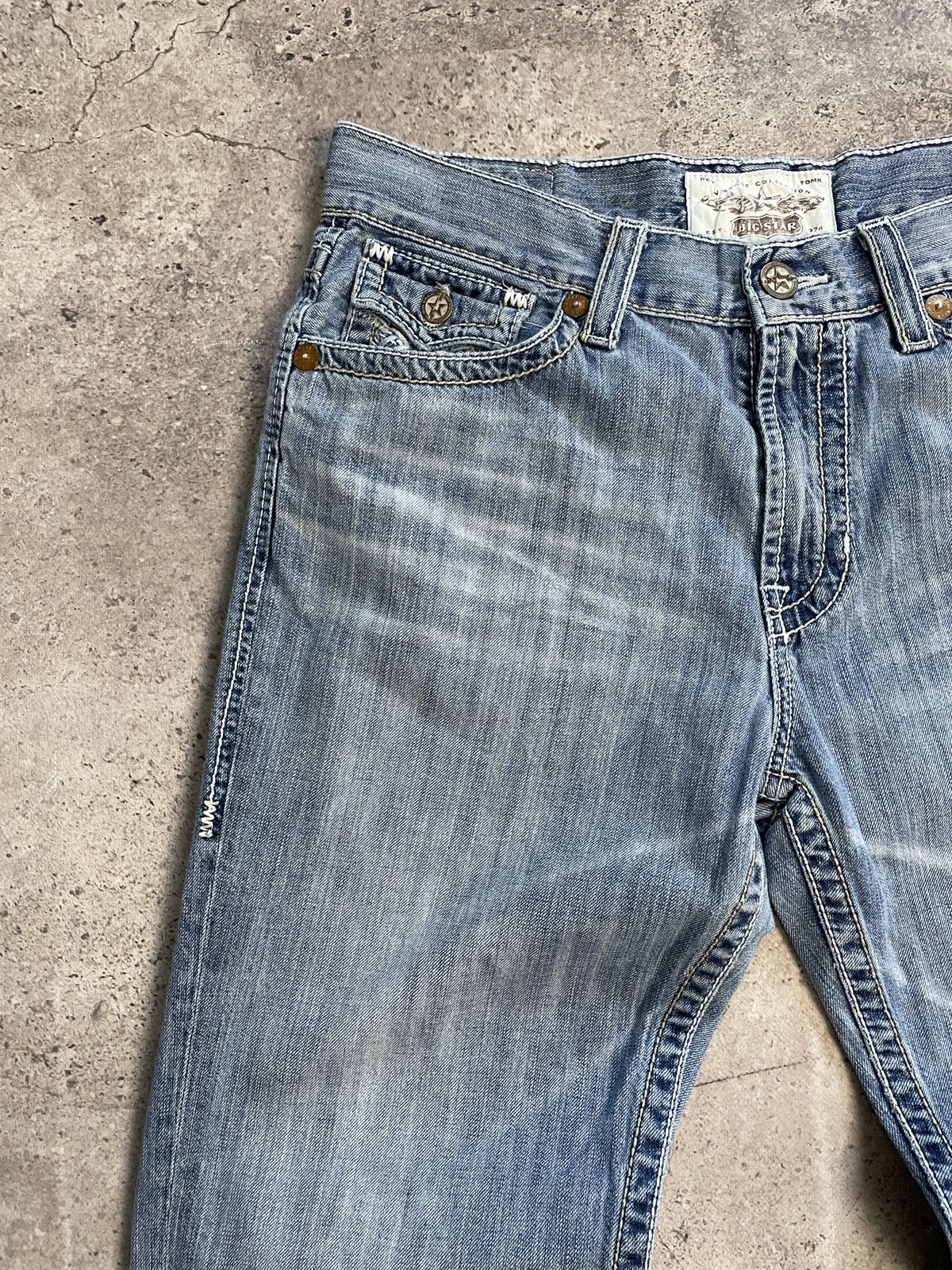 True Religion Vintage Y2K Big Star Like True Religion Y2K Distressed Jeans Size US 36 / EU 52 - 12 Thumbnail