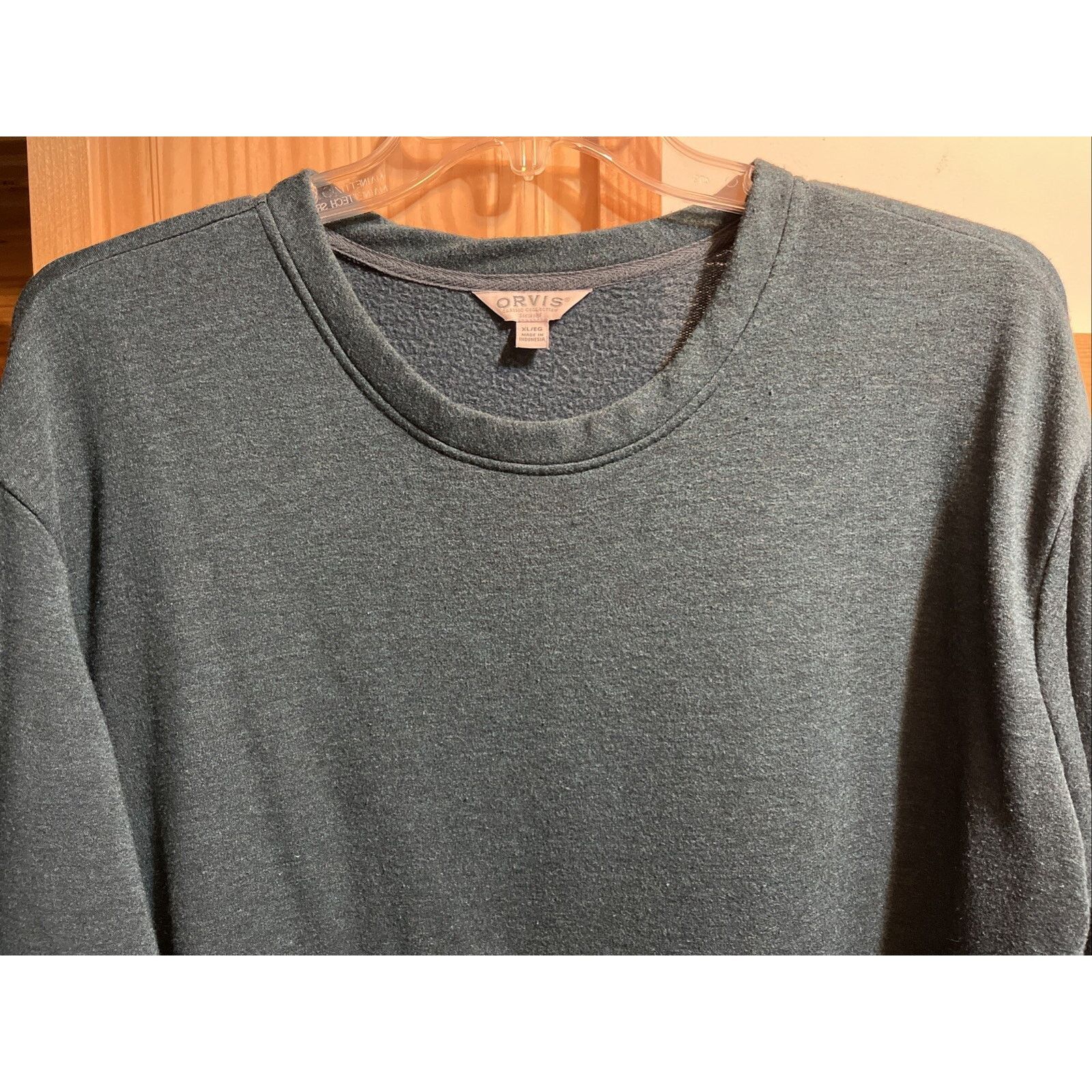 Orvis Orvis Mens Crew Neck Pullover Size XL Blue Green LS Modal Size US XL / EU 56 / 4 - 4 Thumbnail