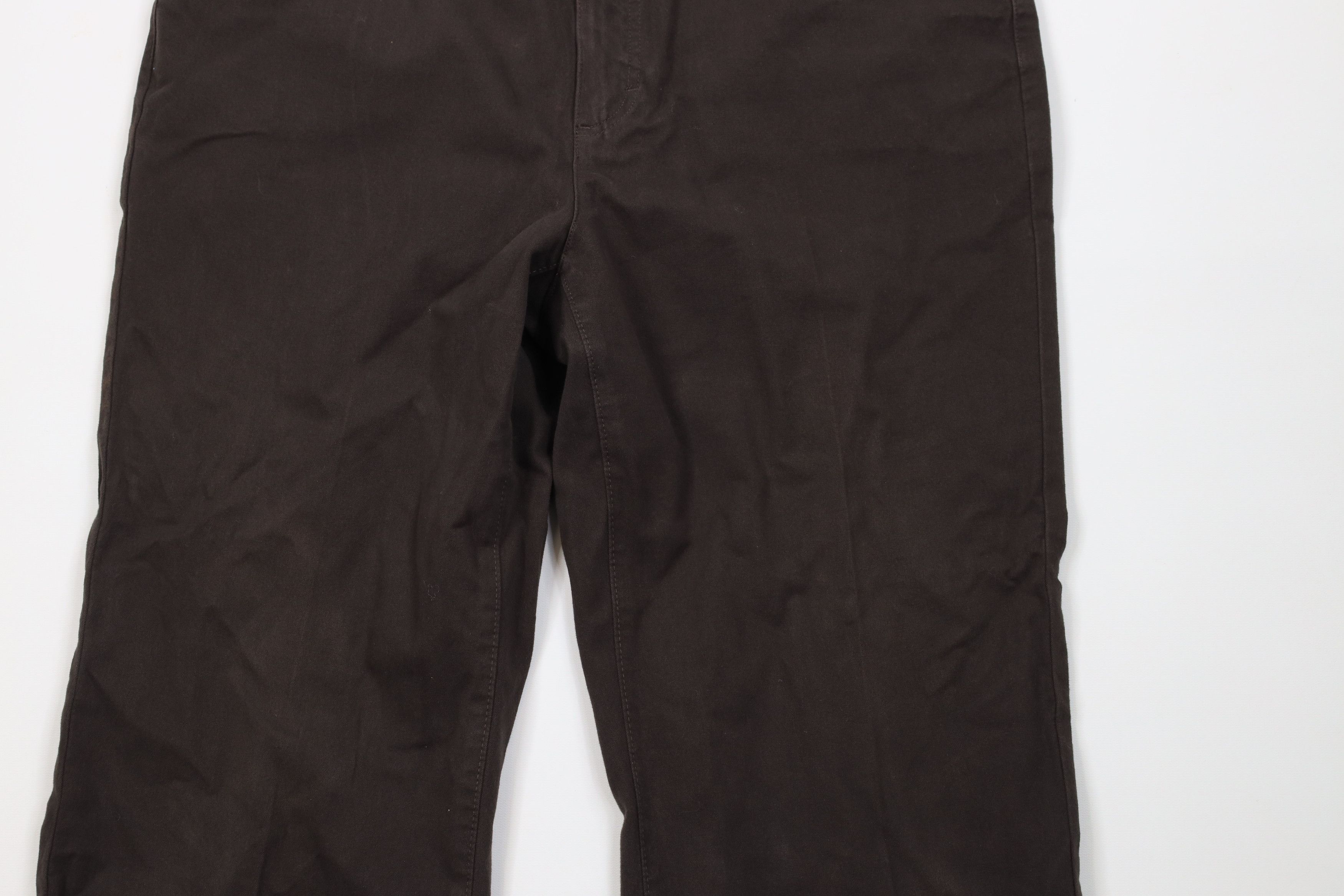 Vintage Vintage Y2K Streetwear Stretch Moleskin Wide Leg Pants Brown Size US 36 / EU 52 - 3 Thumbnail